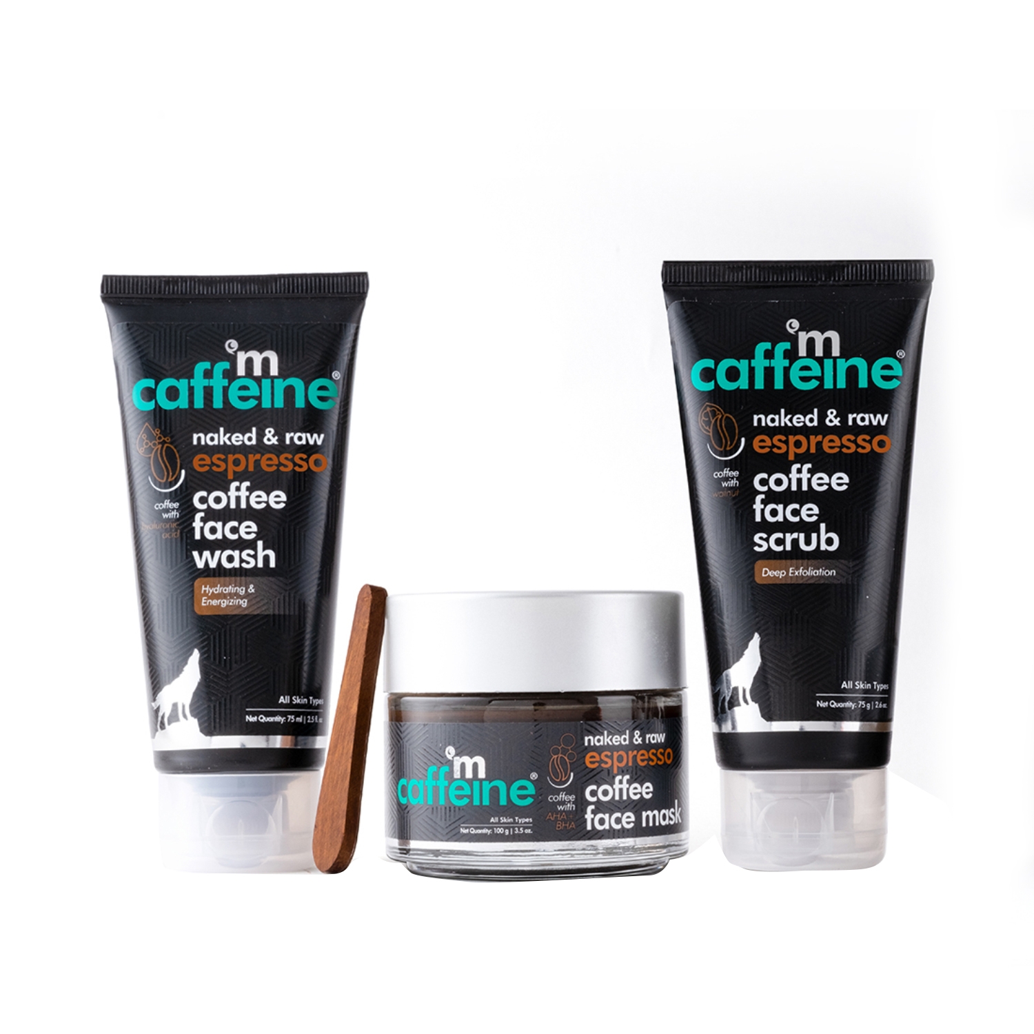 mCaffeine | mCaffeine Espresso Coffee Deep Exfoliation Kit (3Pcs)