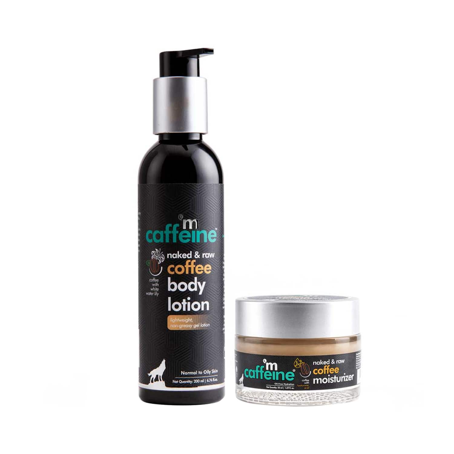 mCaffeine | mCaffeine Coffee Face Moisturizer and Body Lotion Combo for Complete Winter Care (2Pcs)