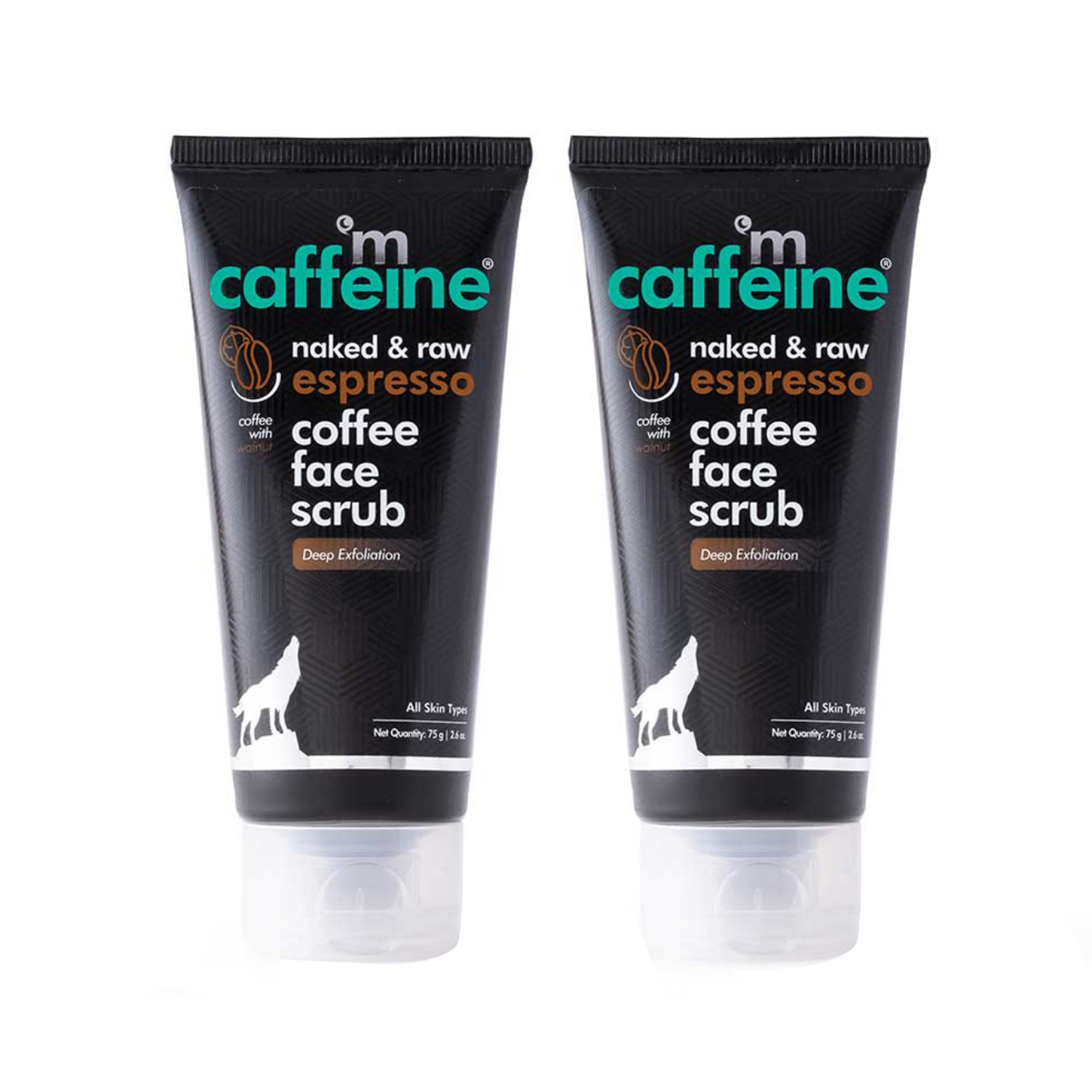 mCaffeine Espresso Coffee & Walnut Face Scrub (2Pcs)