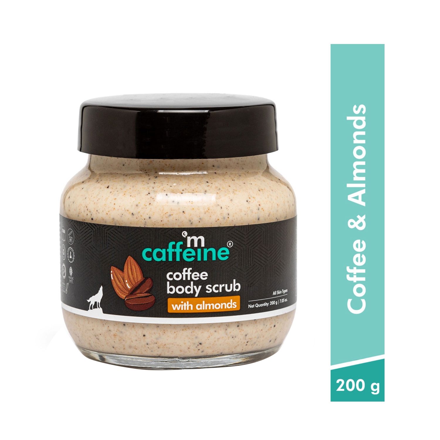 mCaffeine | mCaffeine Creamy Coffee Body Scrub with Almonds (200g)