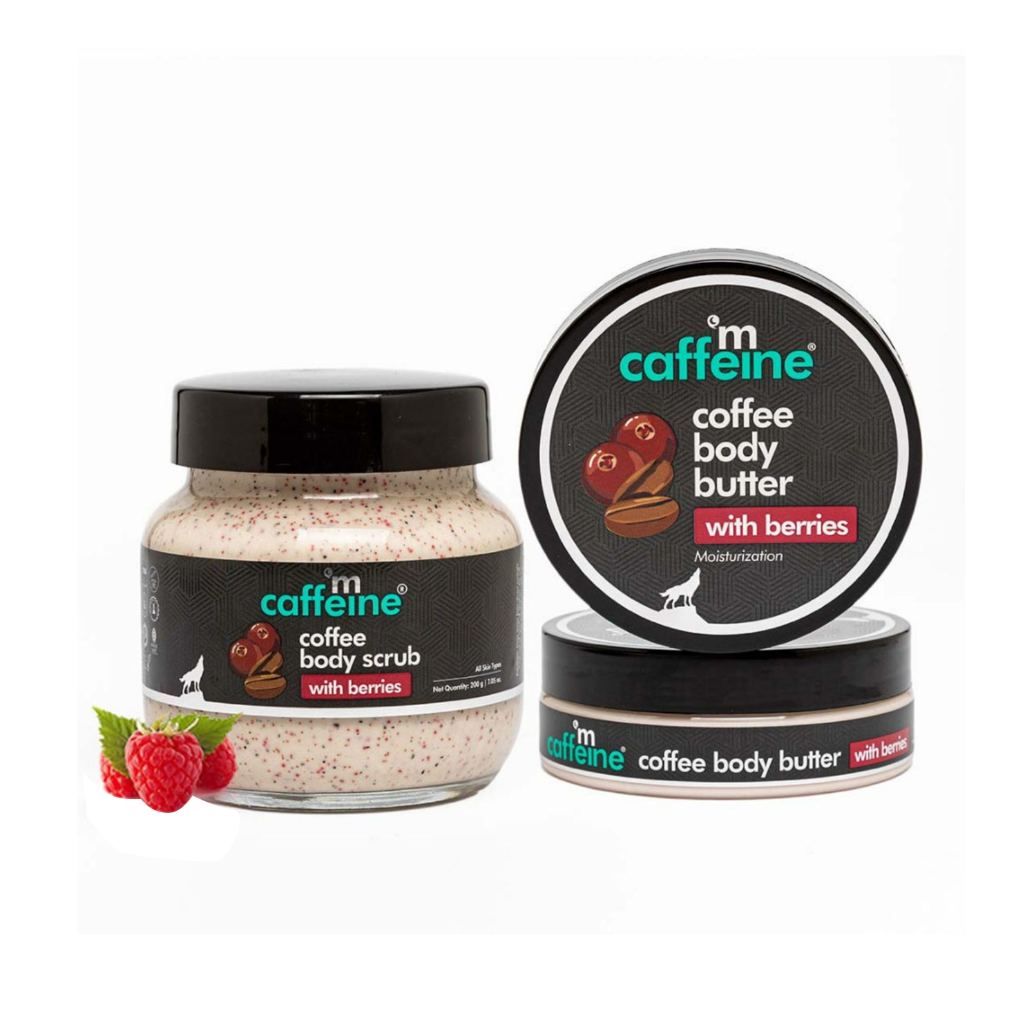 mCaffeine | mCaffeine Coffee & Berries Scrub Moisturize Duo (2Pcs)