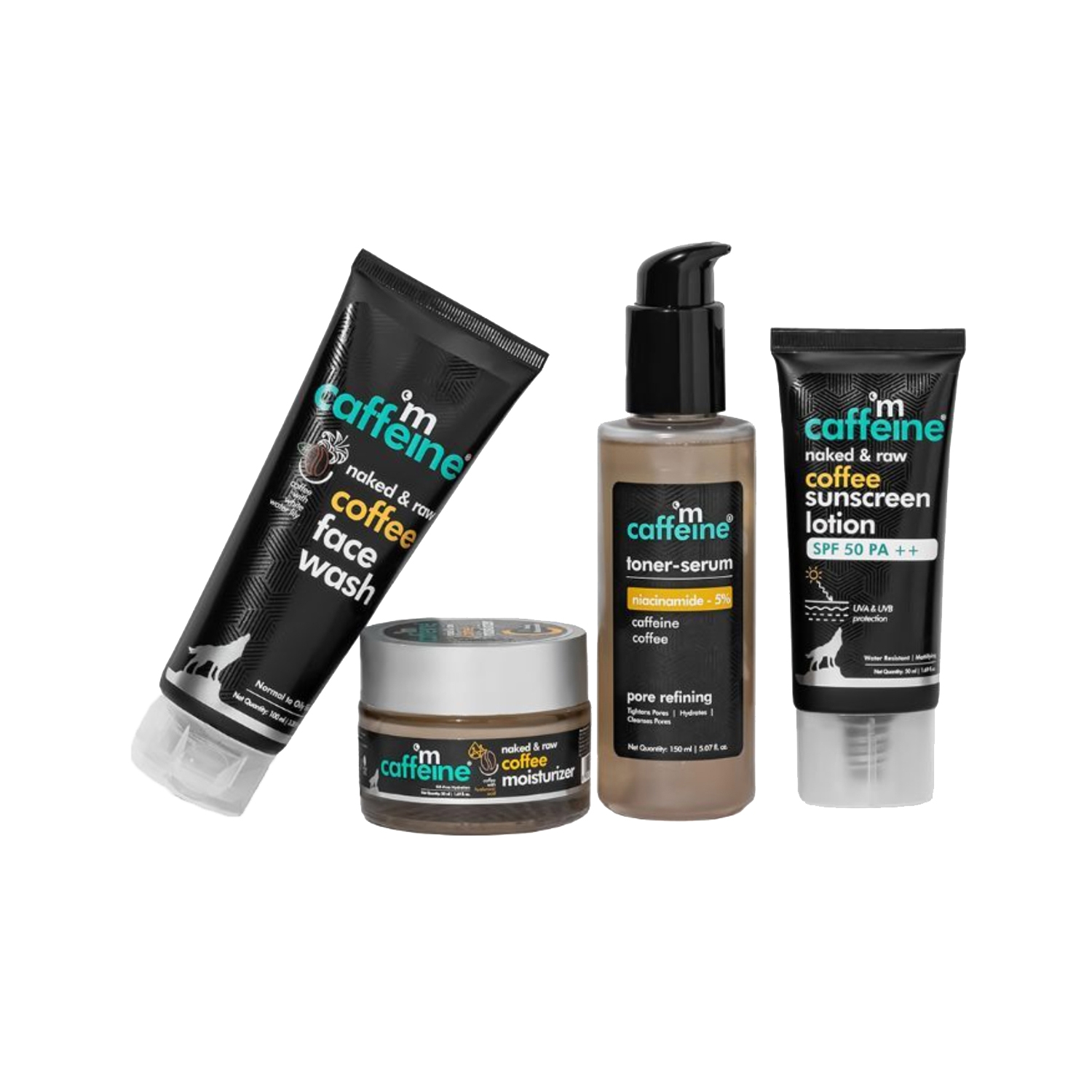 mCaffeine | mCaffeine Daily Skin Tonic Kit with SPF 50 (4Pcs)