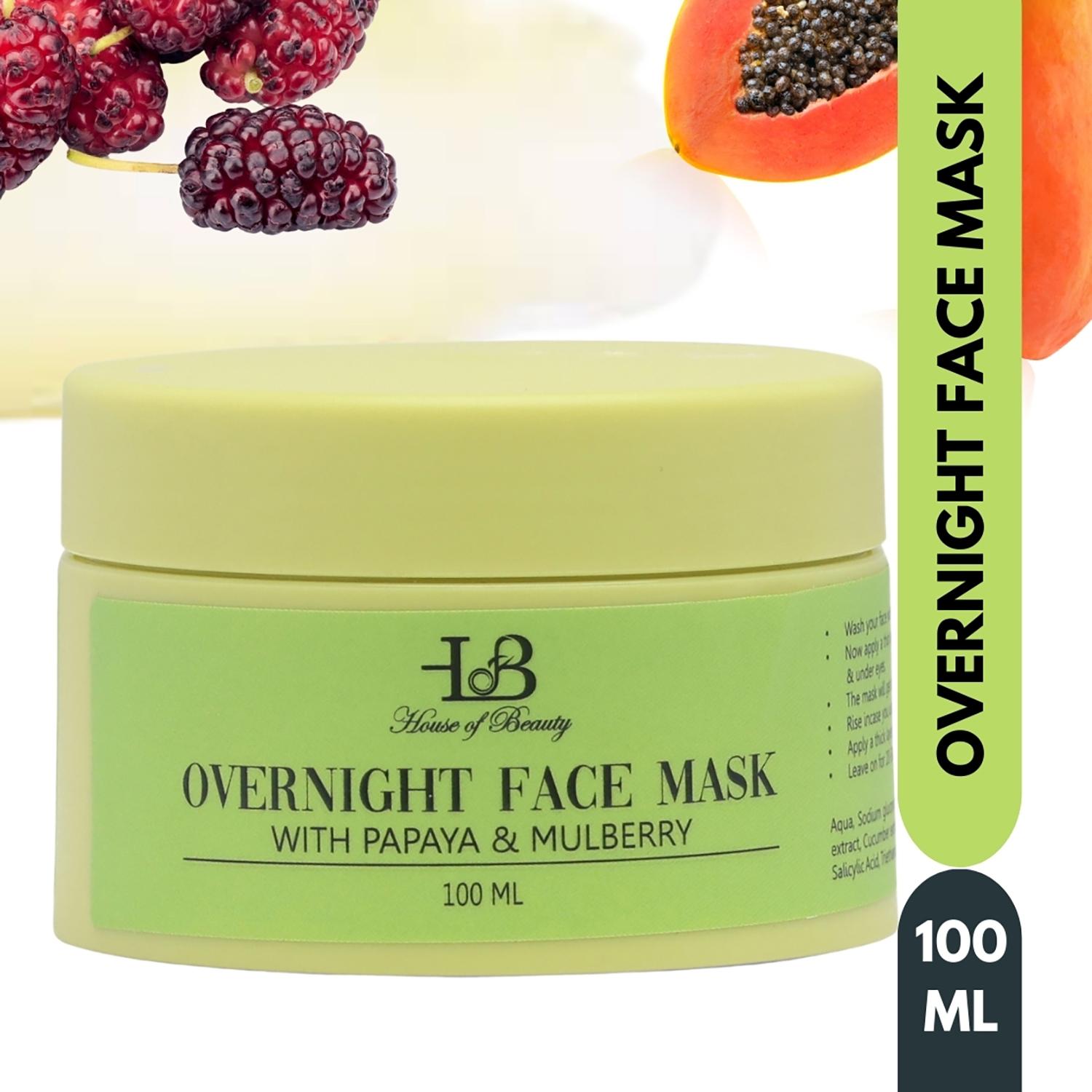 House of Beauty | House of Beauty Overnight Face Mask-Pigmented Skin & Discoloration W/T Papaya Enzymes (100 ml)