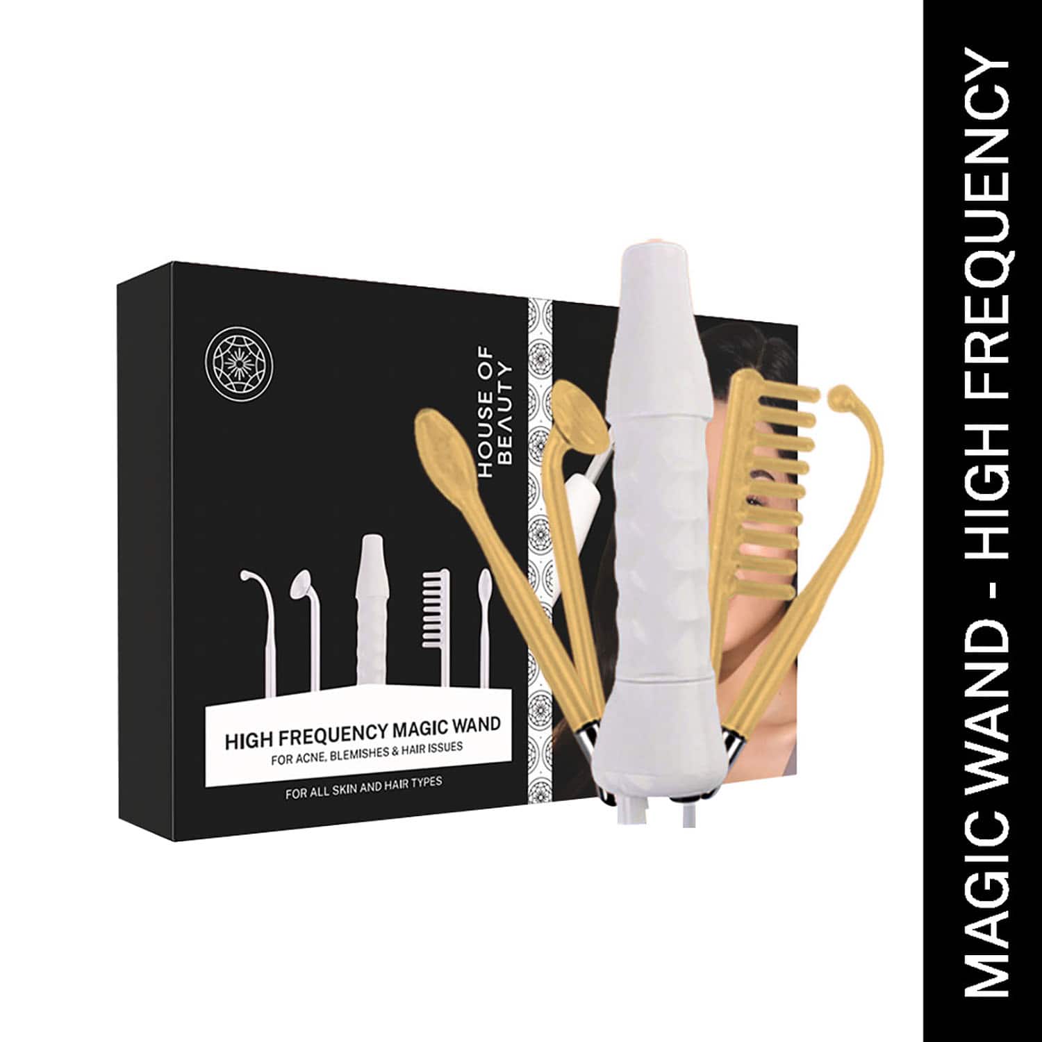 House of Beauty | House of Beauty High Frequency Magic Wand - (5Pcs)