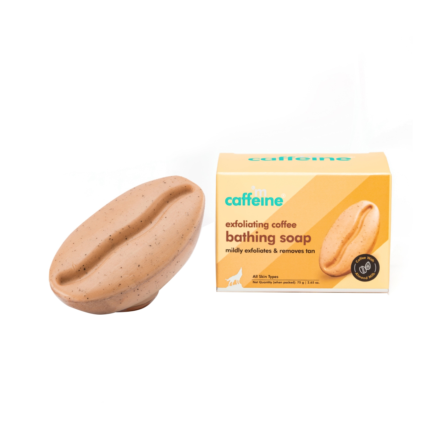 mCaffeine | mCaffeine Exfoliating Coffee Bath Soap with Caramel & Almond Milk (75g)