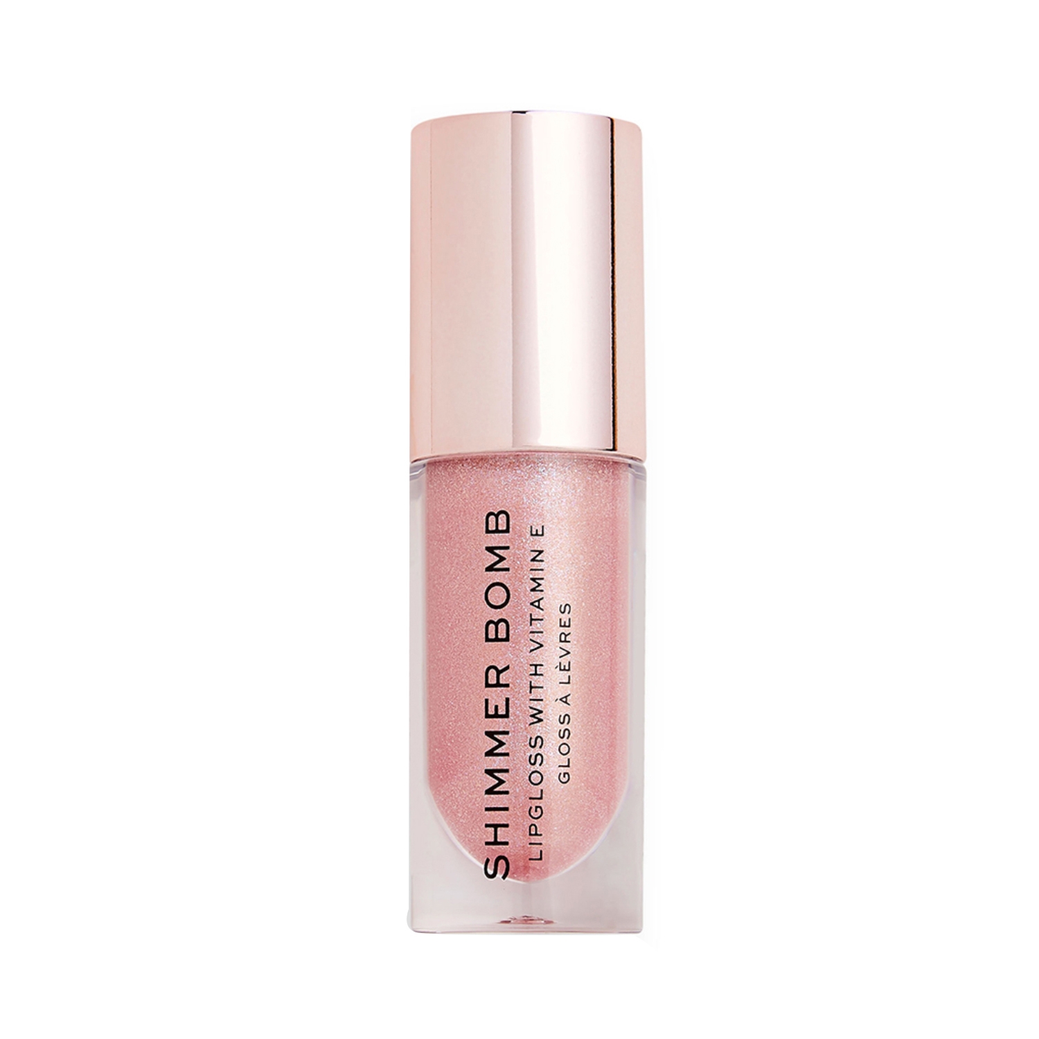 Makeup Revolution | Makeup Revolution Shimmer Bomb Lip Gloss - Glimmer Nude (4.5ml)