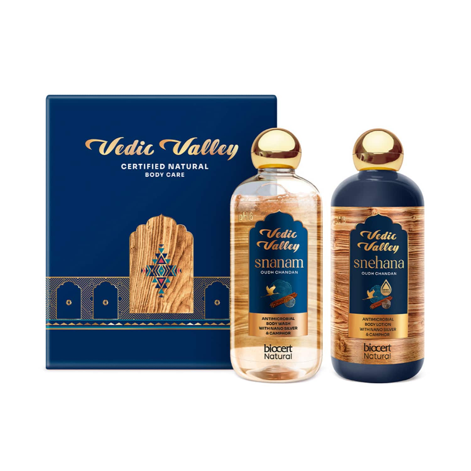 Vedic Valley | Vedic Valley Oudh Chandan Bath & Body Care Gift Box - (2Pcs)