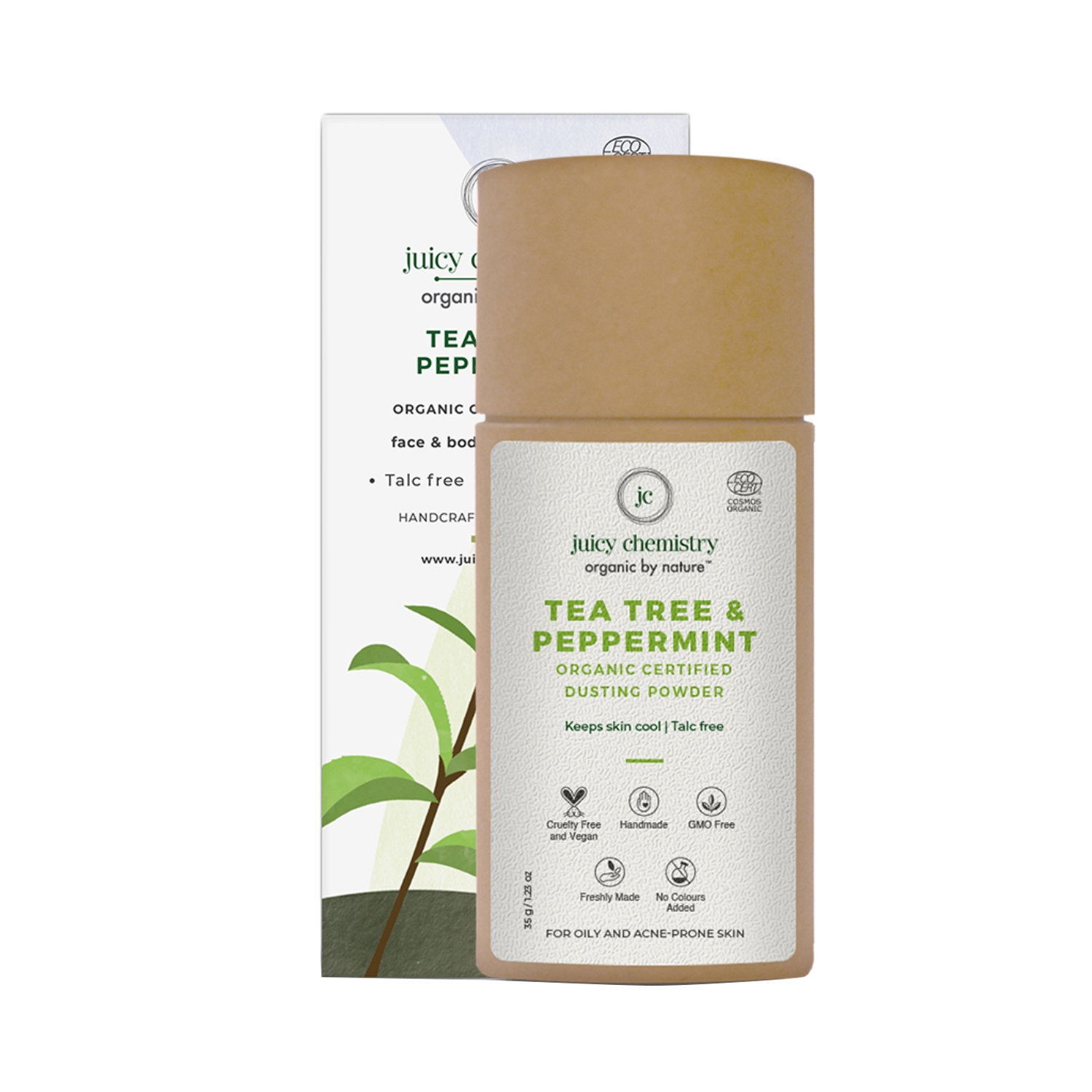 Juicy Chemistry | Juicy Chemistry Tea Tree & Peppermint Dusting Powder (35g)