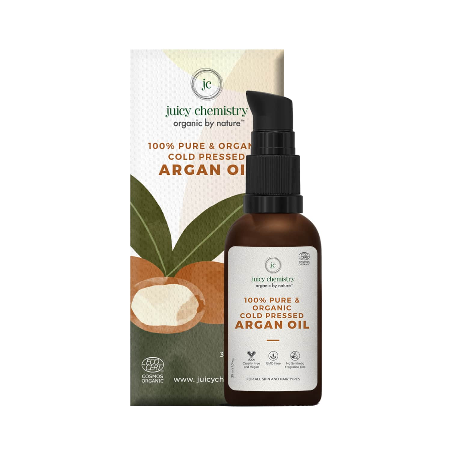 Juicy Chemistry | Juicy Chemistry Cold Pressed Argan Carrier Oil (30ml)