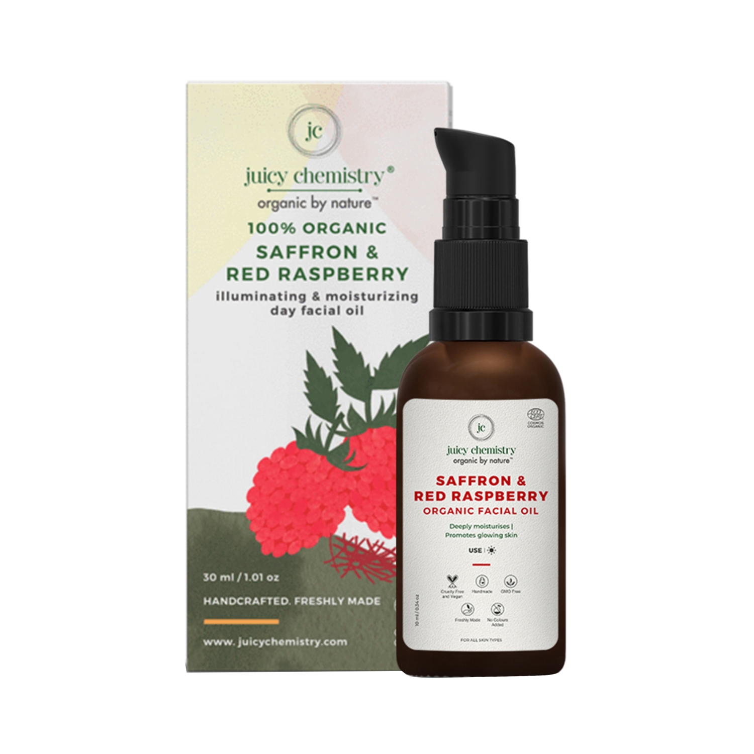 Juicy Chemistry | Juicy Chemistry Saffron And Red Raspberry Facial Oil (10ml)