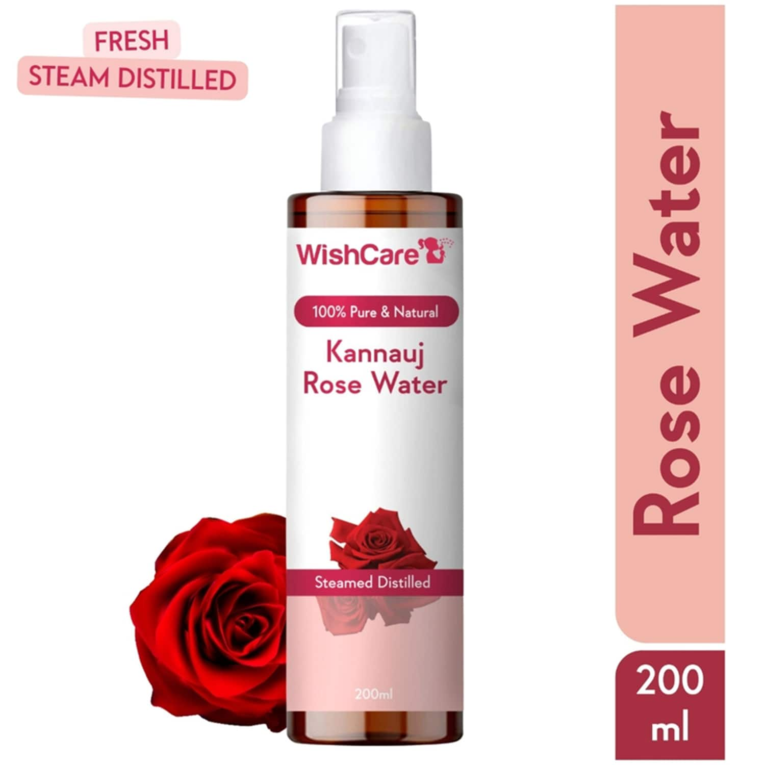 WishCare | WishCare Pure & Natural Kannauj Rose Water Toner (200ml)