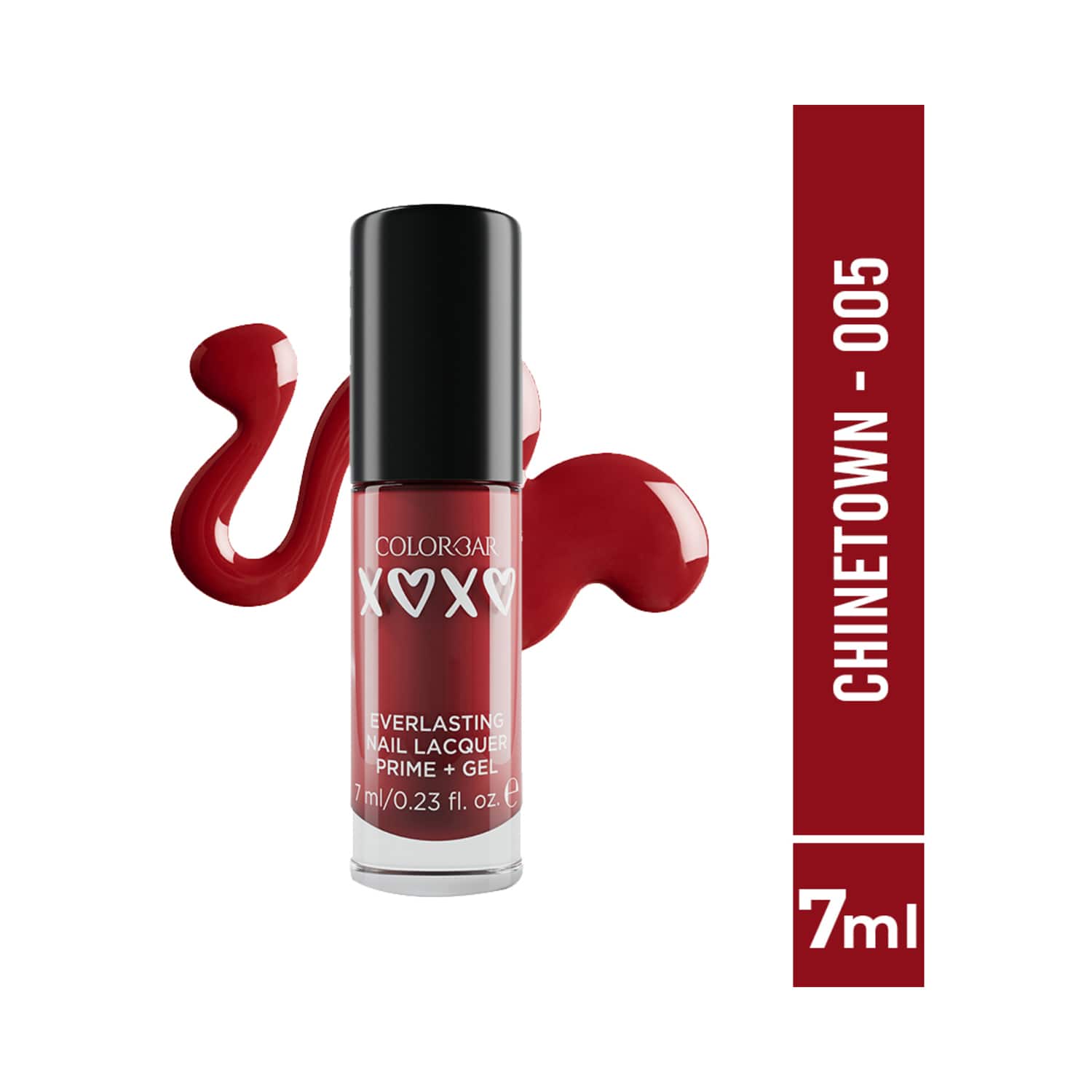 Colorbar | Colorbar Xoxo Everlasting Prime + Gel Nail Lacquer - 005-Chinatown (7ml)