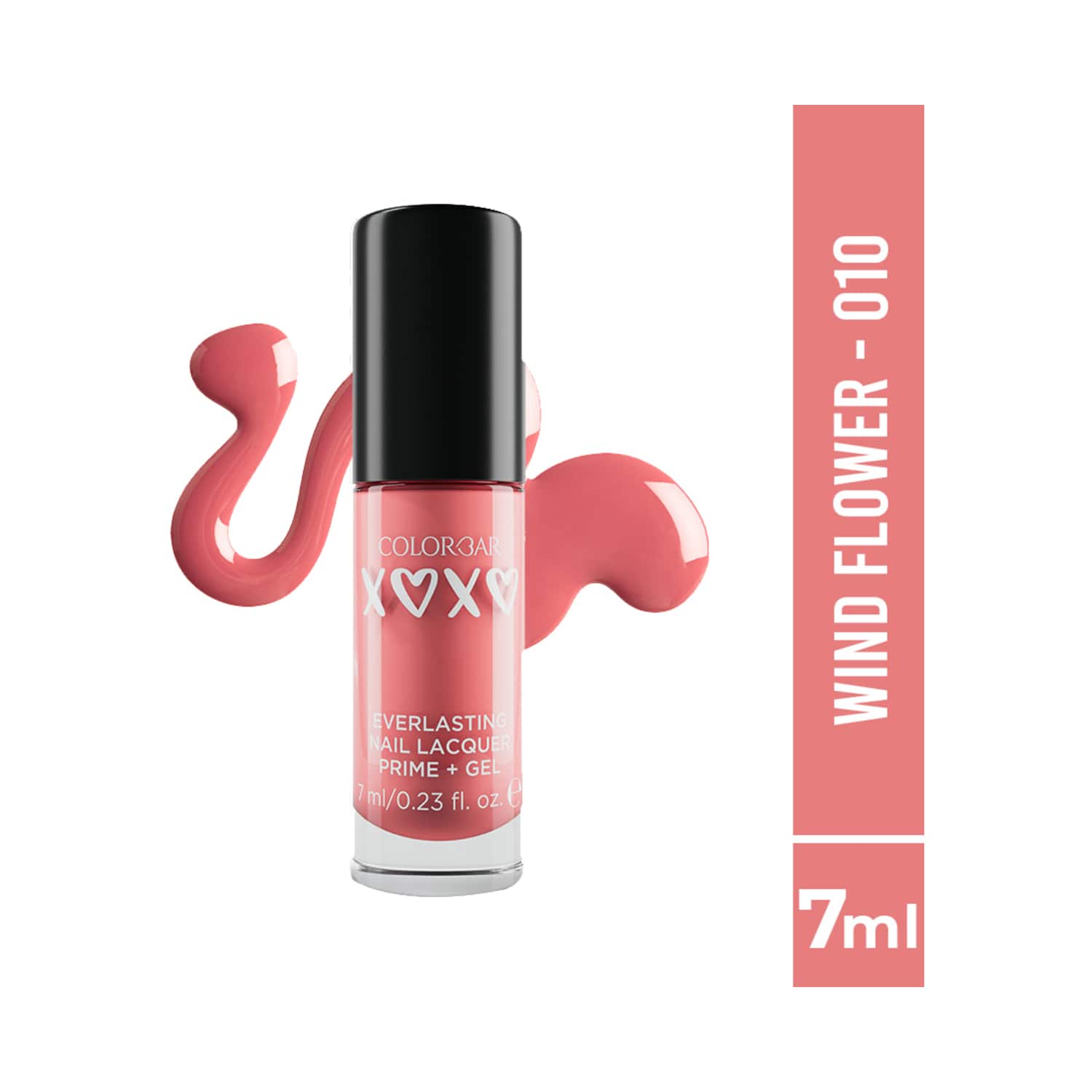 Colorbar | Colorbar Xoxo Everlasting Prime + Gel Nail Lacquer - 010-Wind Flower (7ml)