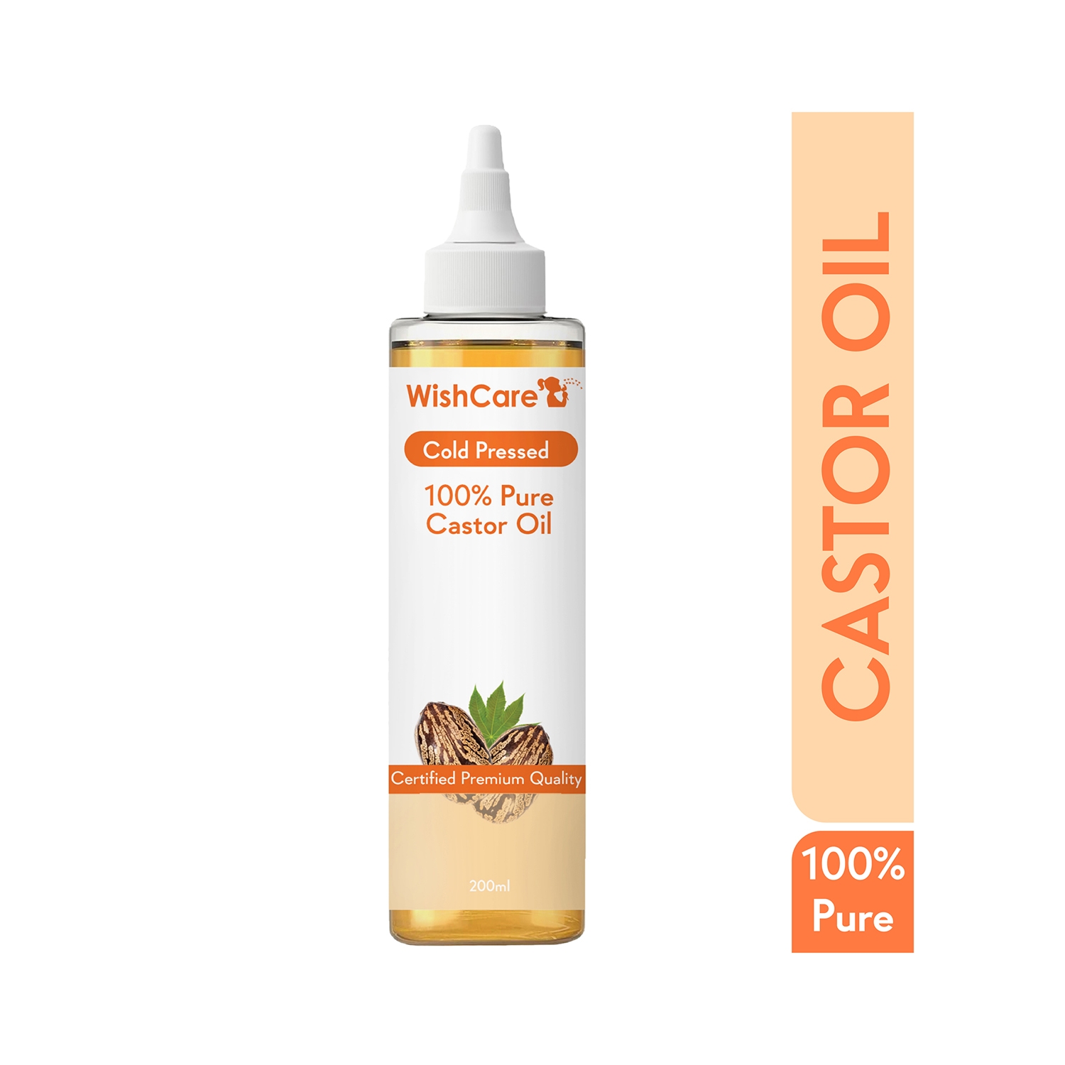 WishCare | WishCare 100% Pure Cold Pressed Castor Oil (200ml)