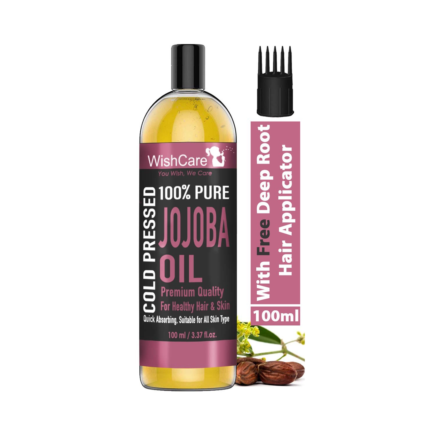 WishCare | Wishcare 100% Pure Cold Pressed Jojoba Oil (100ml)