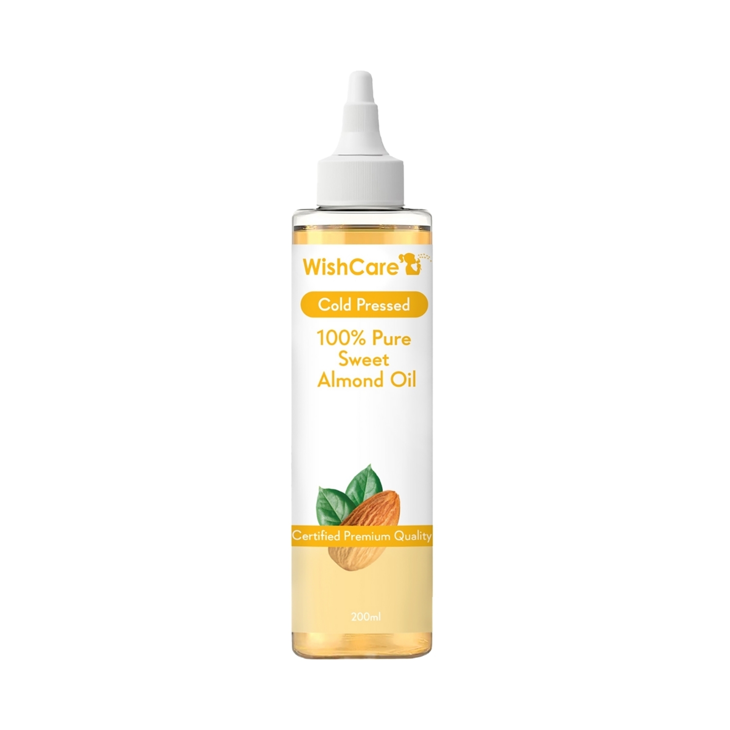 WishCare | Wishcare 100% Pure Cold Pressed Sweet Almond Oil (200ml)
