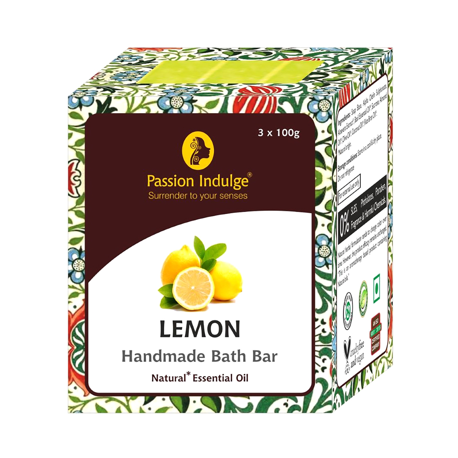 Passion Indulge | Passion Indulge Lemon Handmade Bath Bar Soap (100 gm)