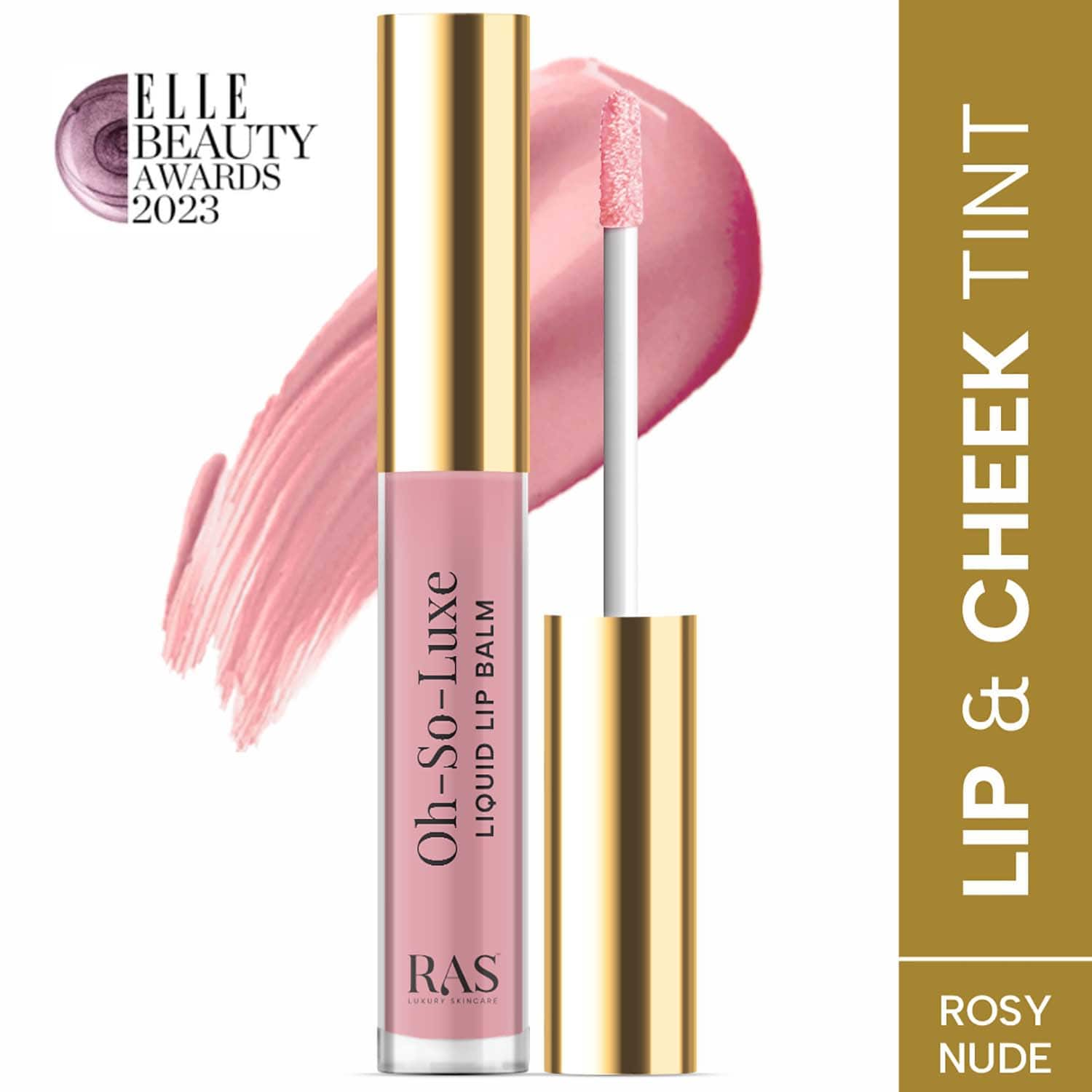 Ras Luxury Skincare | Ras Luxury Skincare Oh-So-Luxe Tinted Liquid Lip Balm - Rosy Nude I Am Kind - (3.2 ml)