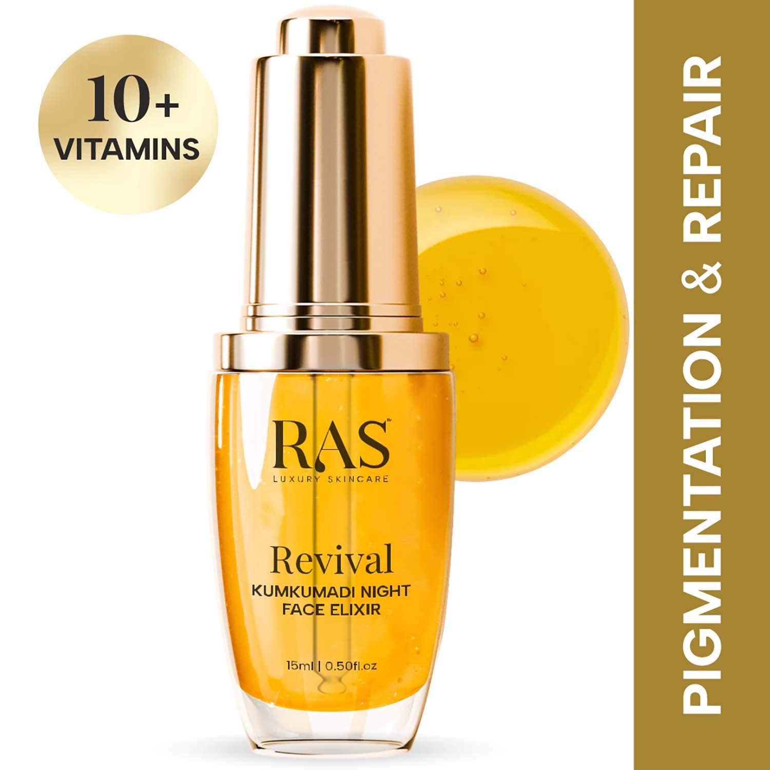 Ras Luxury Skincare | Ras Luxury Skincare Revival Kumkumadi Night Face Elixir - (15 ml)