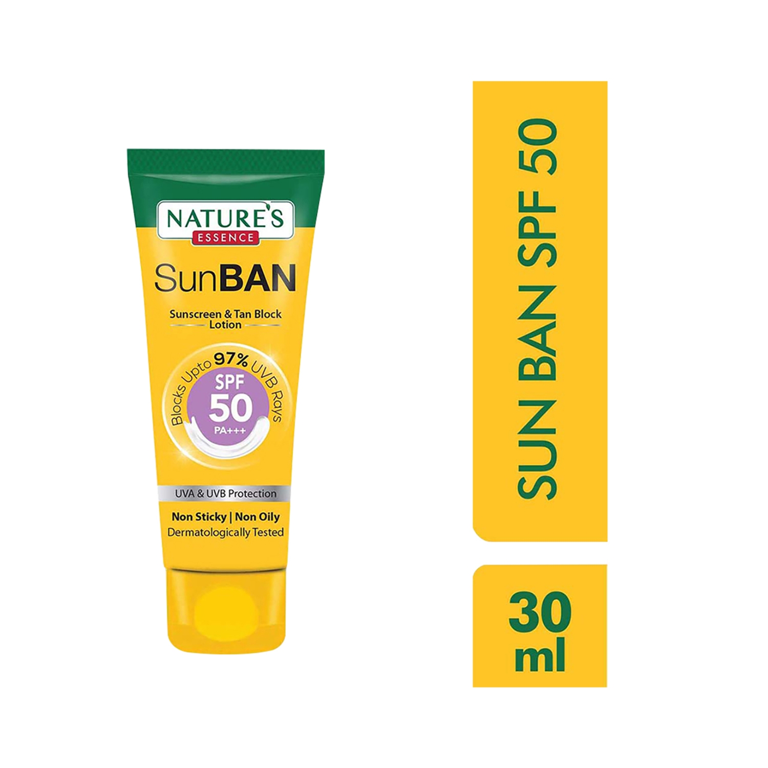 Nature's Essence | Nature's Essence Sunban SPF 50 Pa+++ Sunscreen & Tan Block Lotion (30ml)