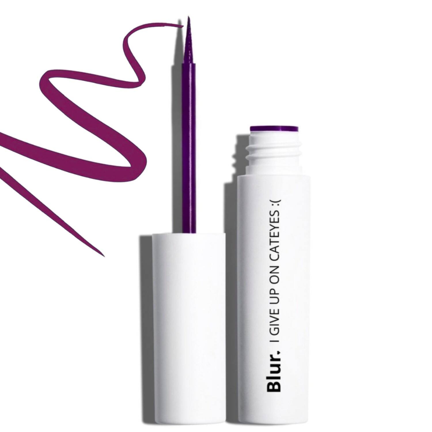 Blur India | Blur India Give Up On Cat Eyes Matte Eyeliner - Plum (5ml)