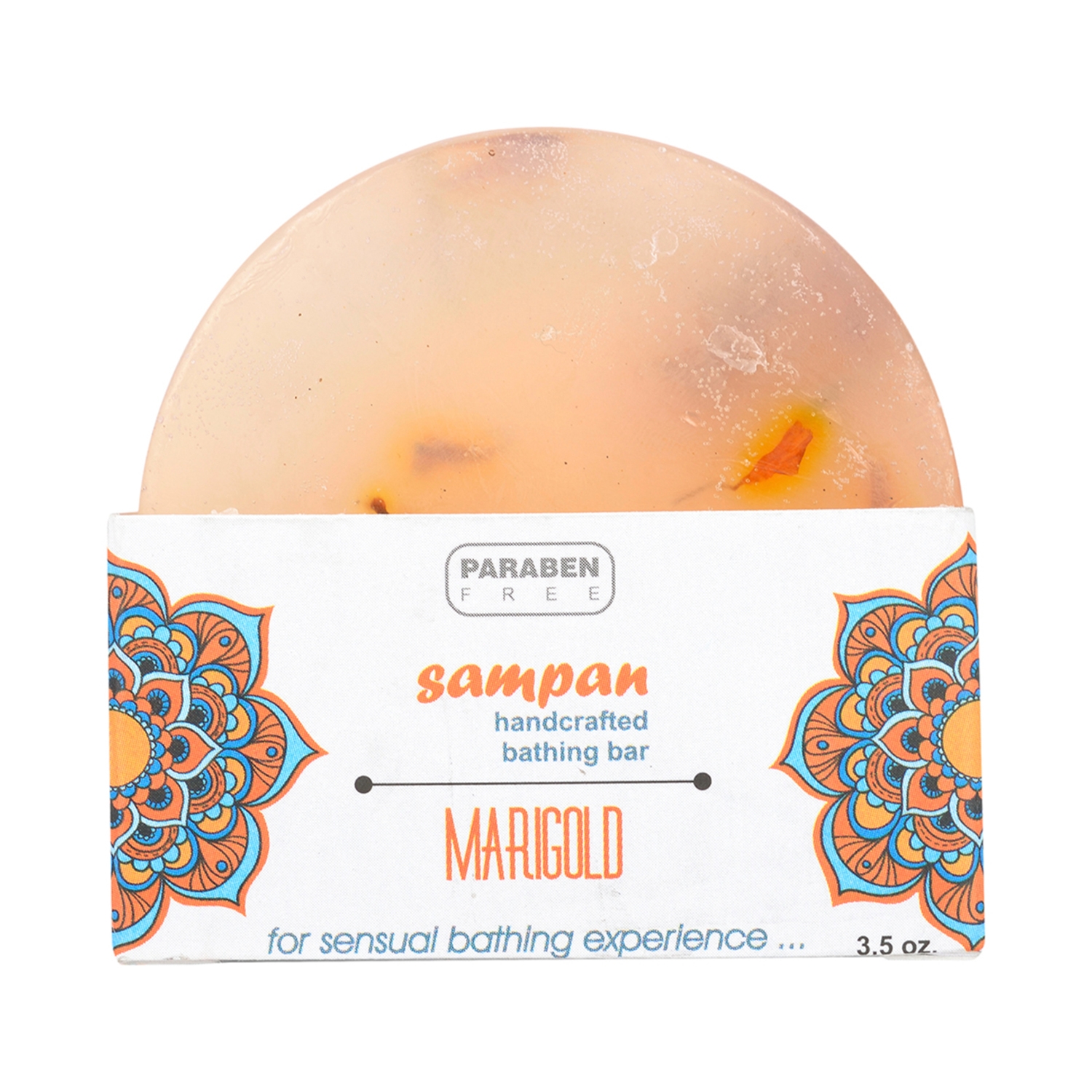 Sampan Handcrafted Glycerin Marigold Bathing Bar - (100g)