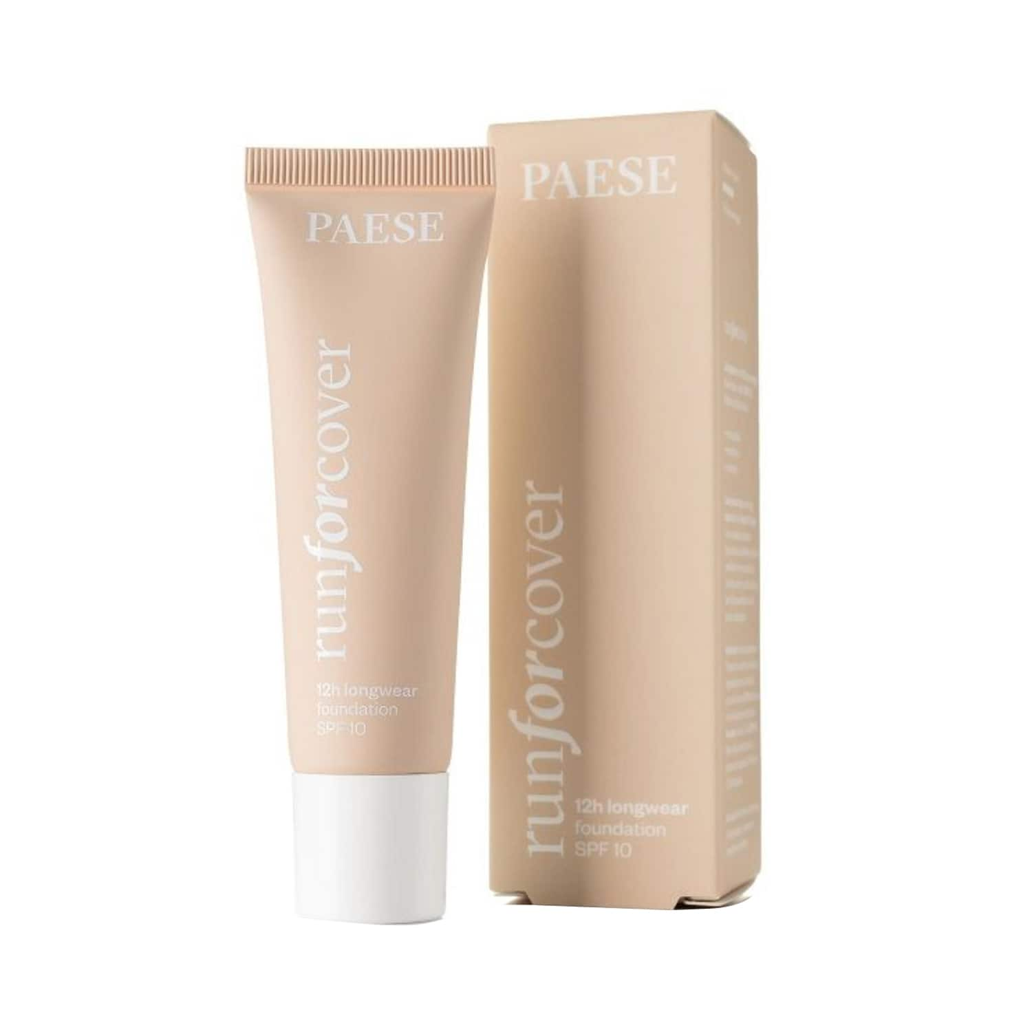 Paese Cosmetics | Paese Cosmetics Run For Cover 12h Longwear Foundation SPF 10 - 50 Natural (30ml)