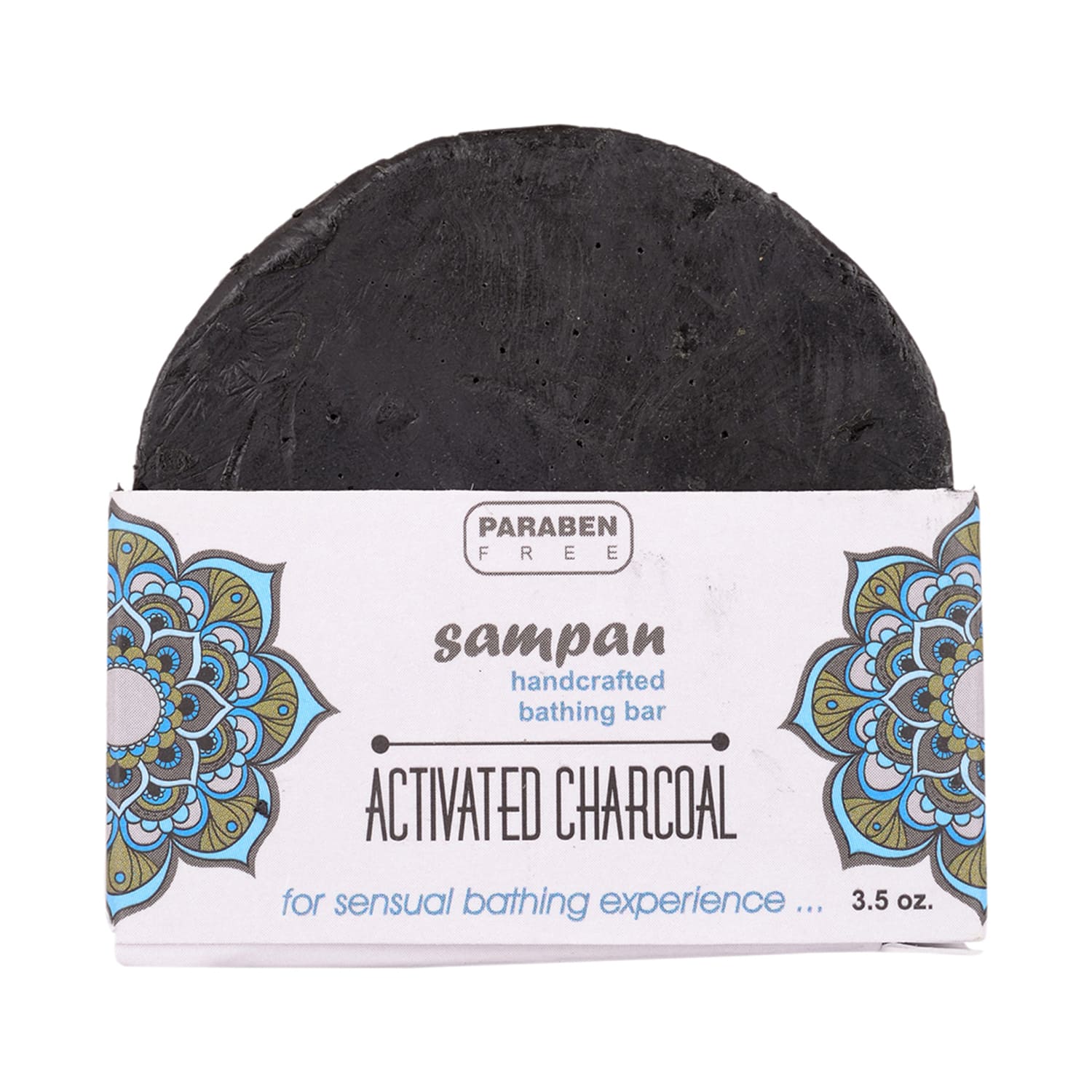 Sampan | Sampan Handcrafted Glycerin Charcoal Bathing Bar - (100g)