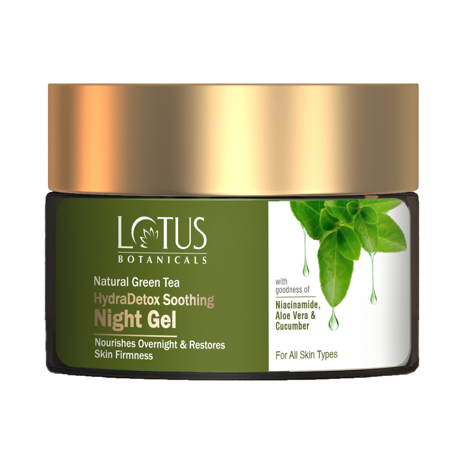 Lotus Botanicals Natural Green Tea Hydradetox Soothing Night Gel (50g)