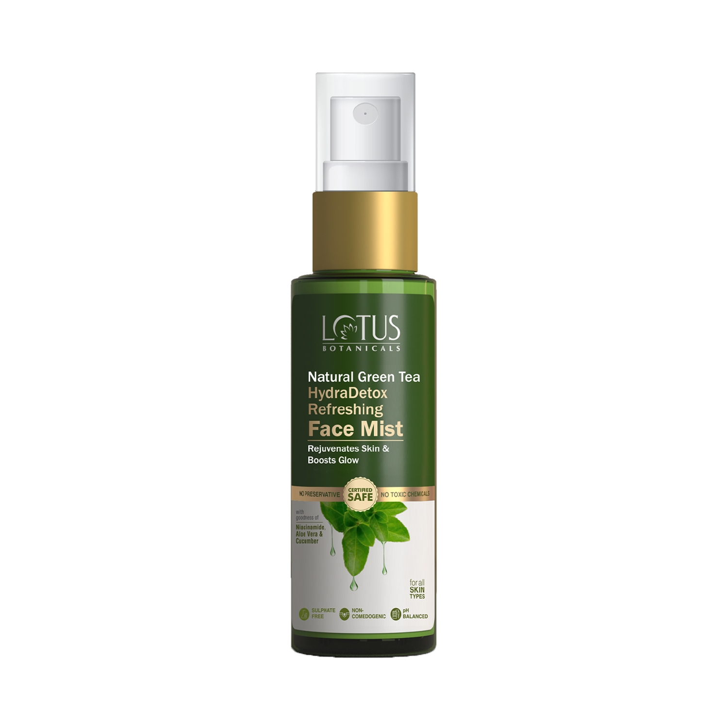 Lotus Botanicals | Lotus Botanicals Natural Green Tea Hydradetox Refreshing Face Mist (50ml)