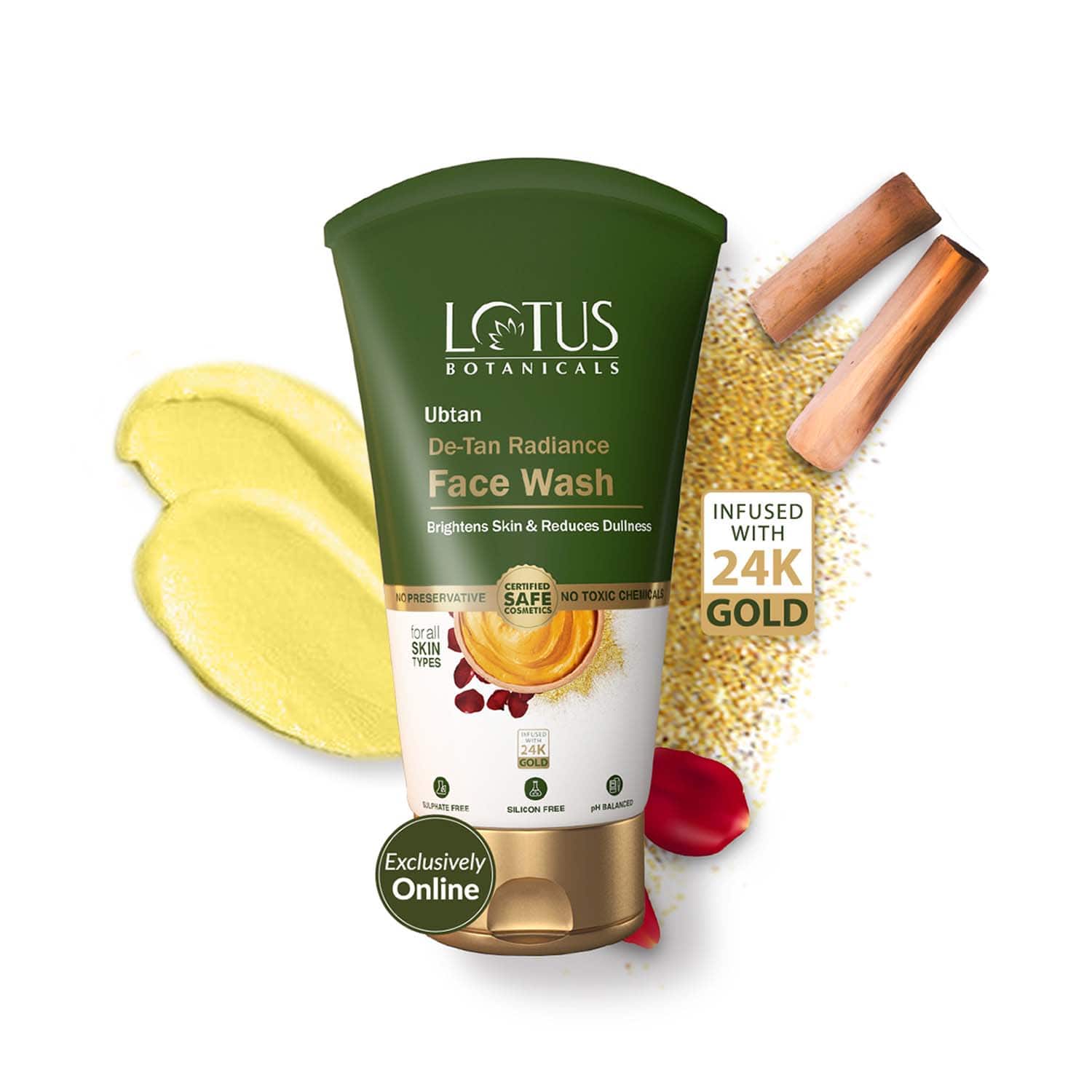 Lotus Botanicals | Lotus Botanicals Ubtan De-Tan Radiance Face Wash (100ml)