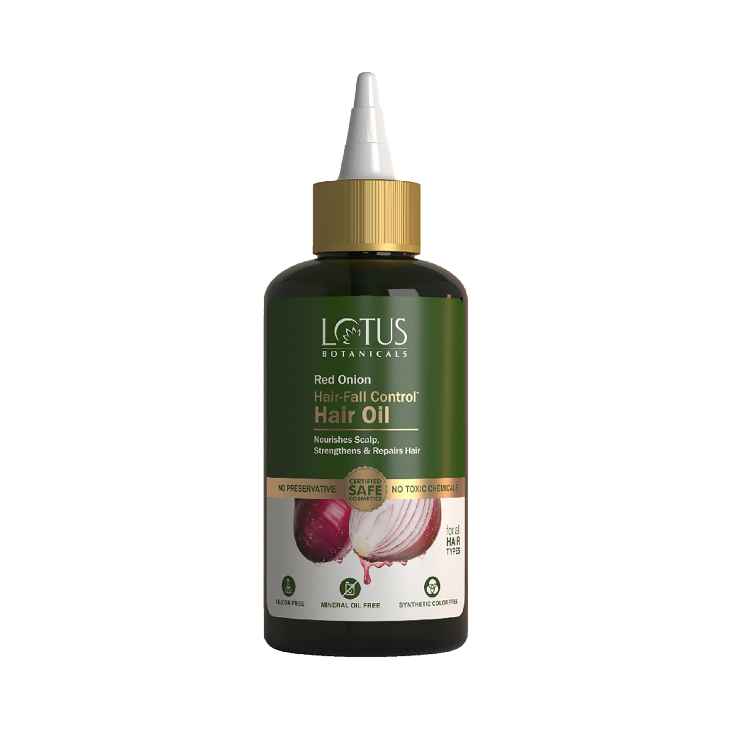 Lotus Botanicals Red Onion Hair Fall Control Hair Oil (200ml)