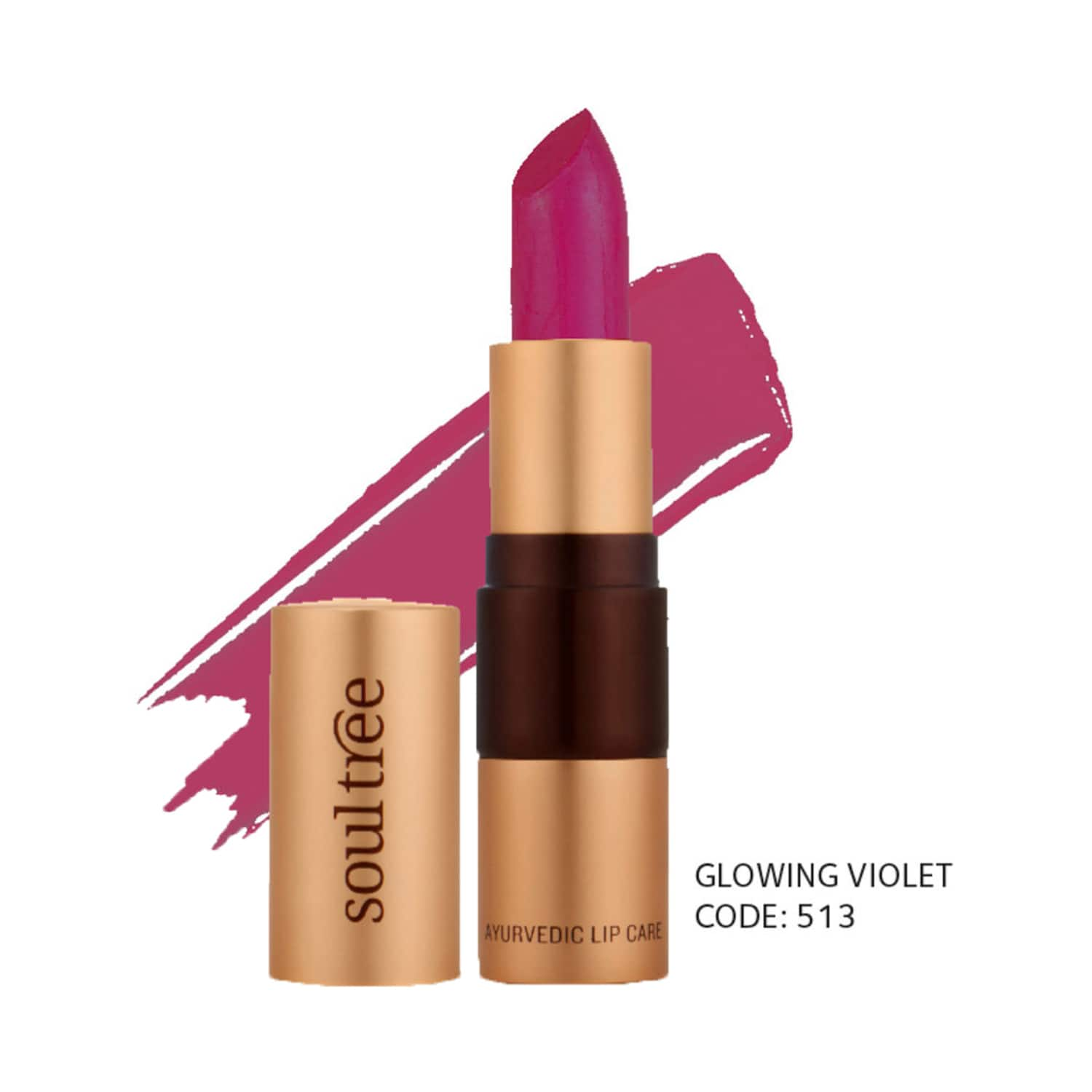 SoulTree | SoulTree Ayurvedic Lipstick - Glowing Violet 513 (4g)