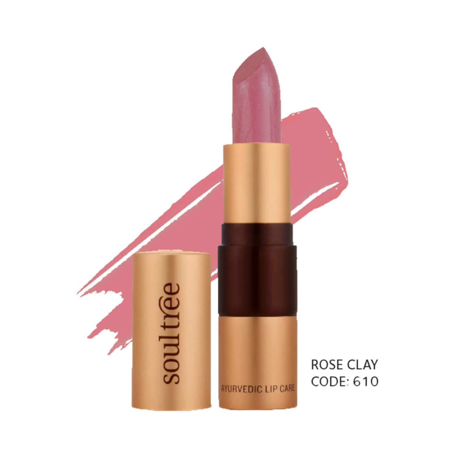 SoulTree | SoulTree Ayurvedic Lipstick - Rose Clay 610 (4g)