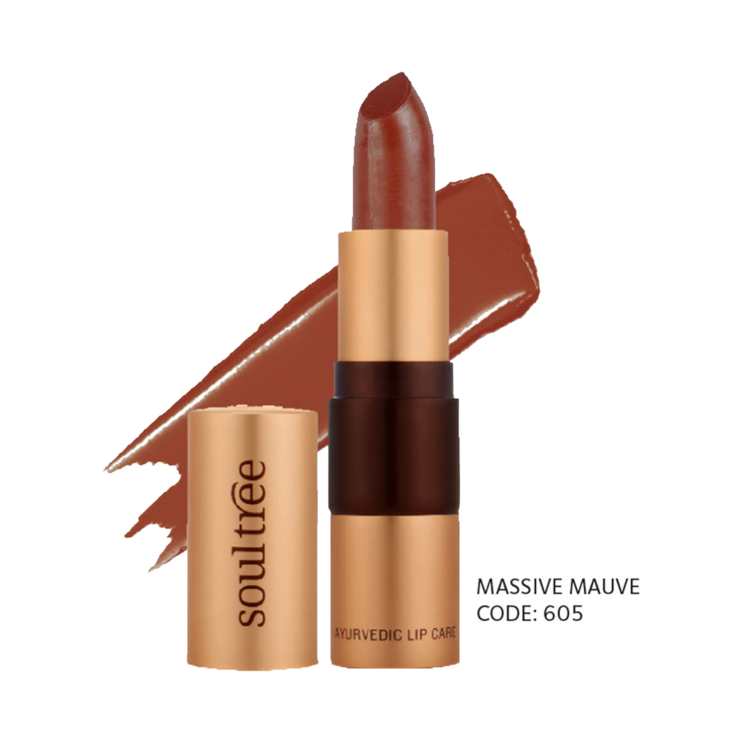 SoulTree | SoulTree Ayurvedic Lipstick - Massive Mauve 605 (4g)