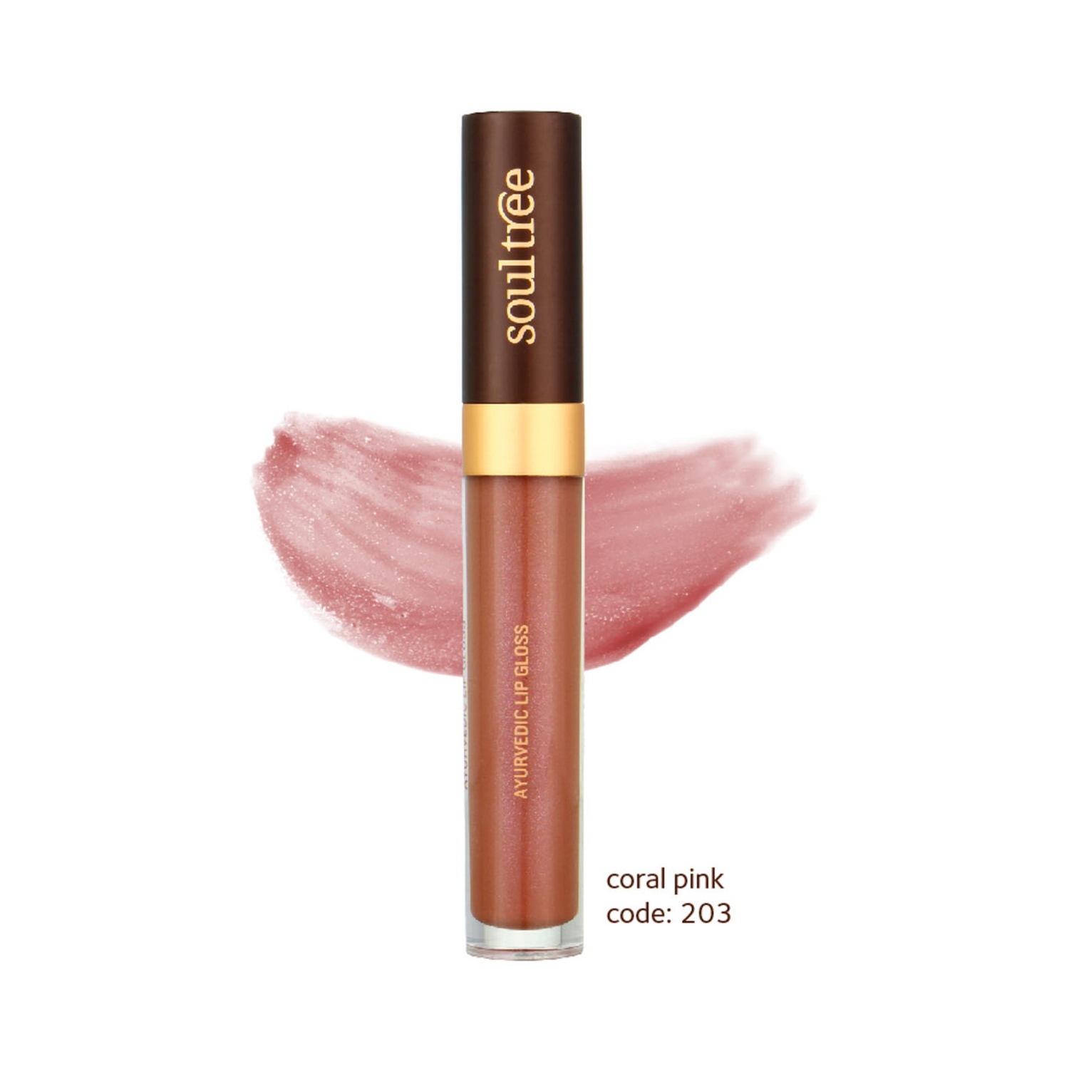 SoulTree | SoulTree Ayurvedic Lip Gloss - Coral Pink 203 (5g)