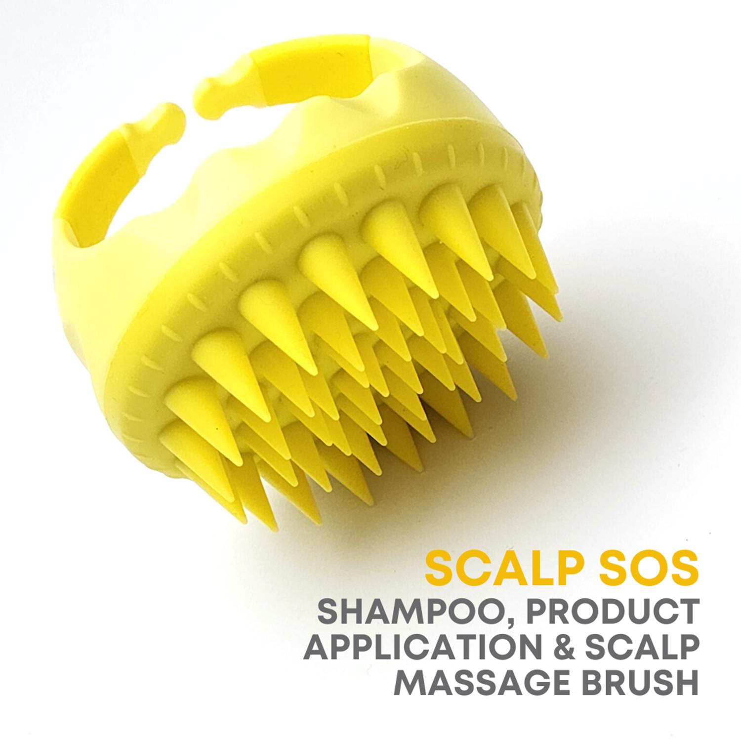 Alan Truman | Alan Truman Scalp Sos Scalp Massage and Shampoo Brush - Yellow (1 Pc)