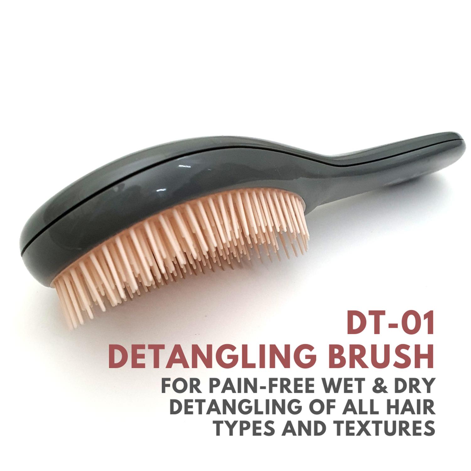 Alan Truman DT01 Detangling Brush - Grey Pink (1 Pc)