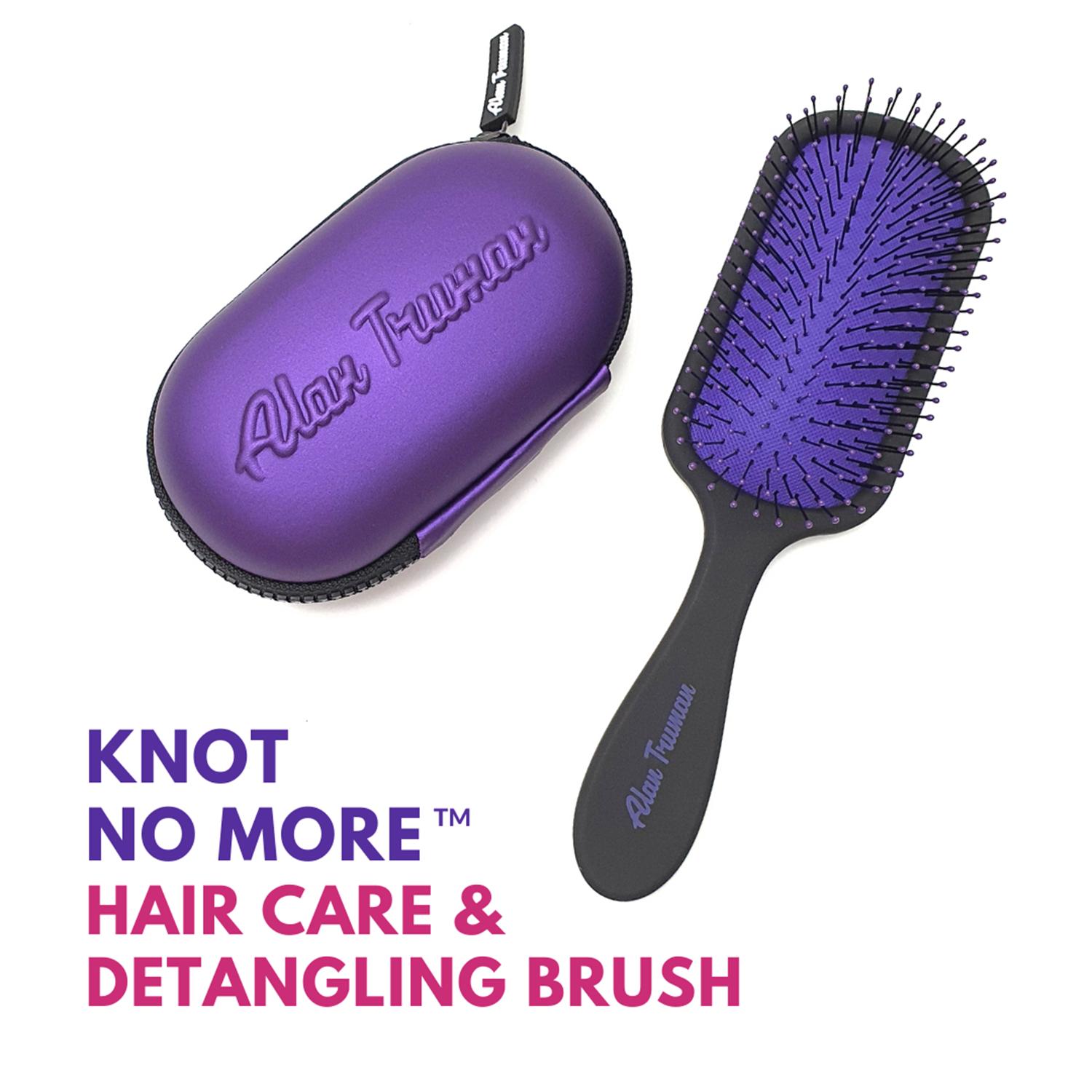 Alan Truman | Alan Truman Knot No More Detangling and Hair Care Brush - Purple (1 Pc)