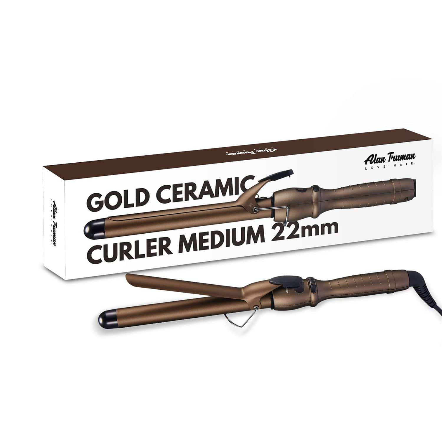 Alan Truman | Alan Truman Gold Ceramic Curler - 22Mm (1 pc)