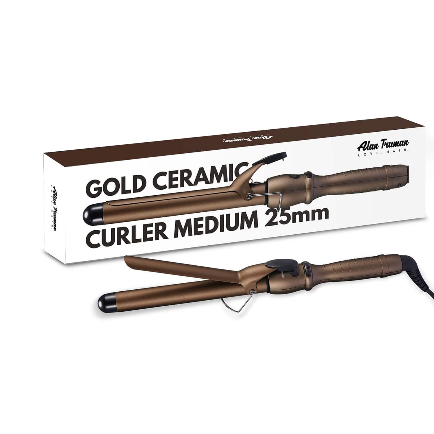 Alan Truman | Alan Truman Gold Ceramic Curler - 25Mm (1 pc)
