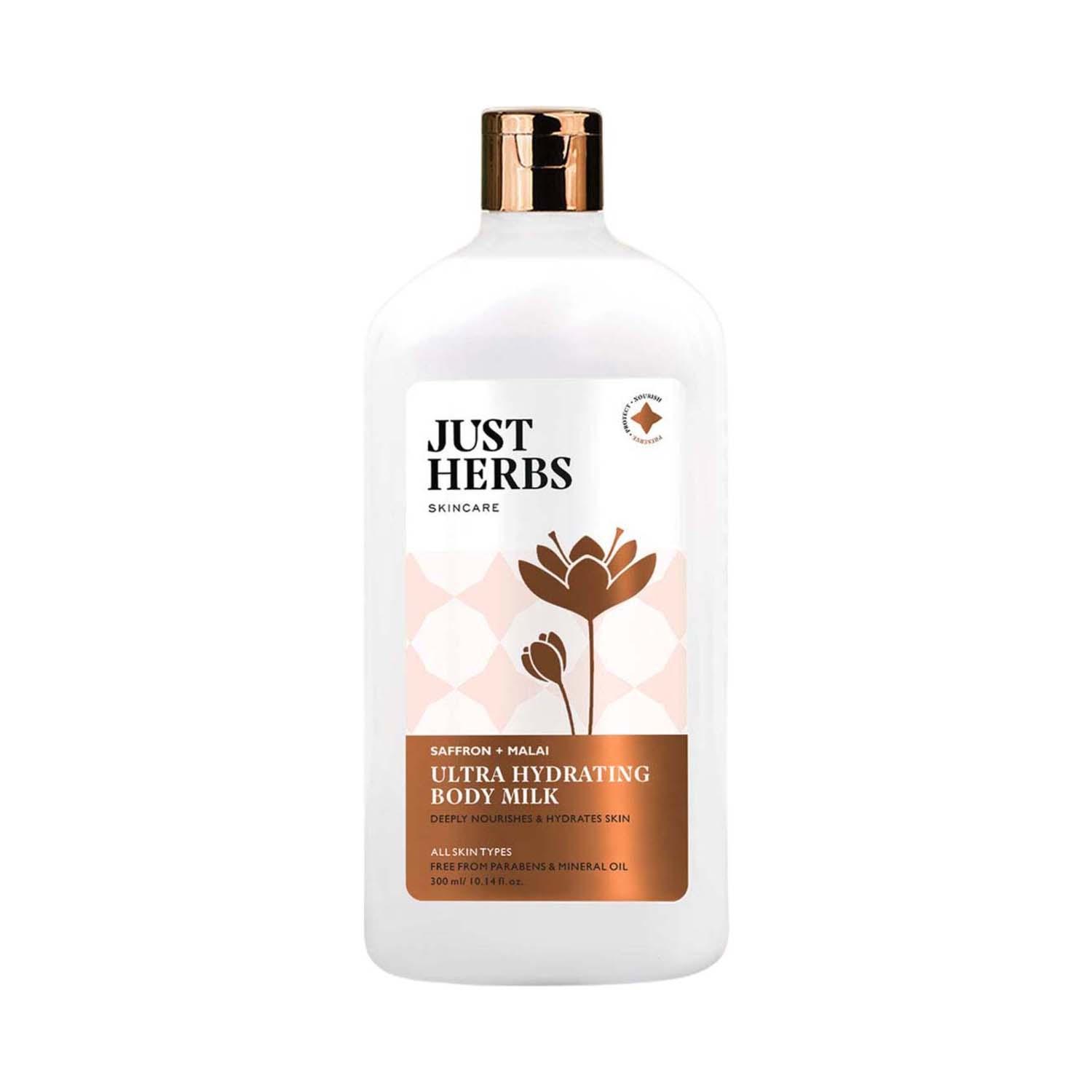 Just Herbs | Just Herbs Body Lotion With Saffron And Malai (300 ml)