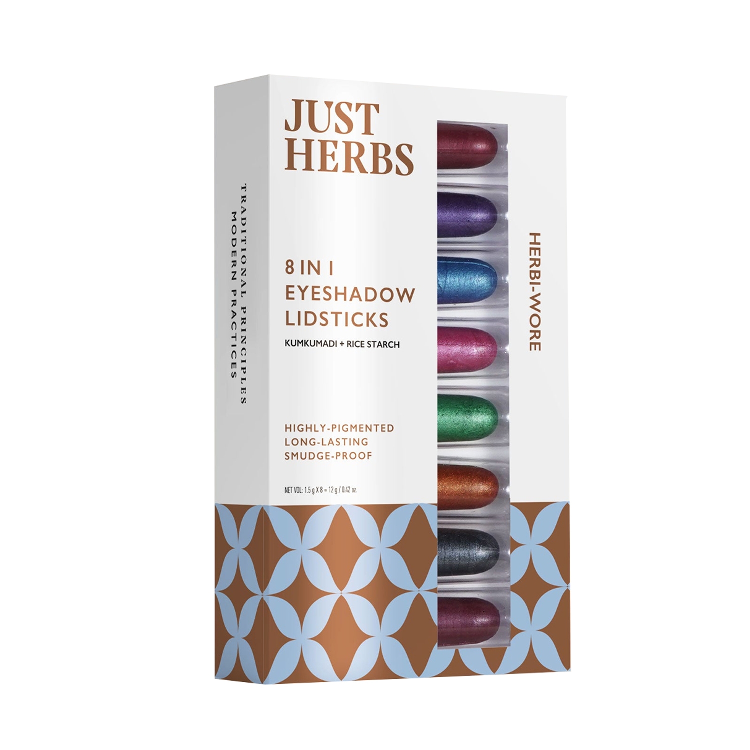 Just Herbs | Just Herbs 8-In-1 Eyeshadow Lidsticks - Herbi Wore (8 Pcs)