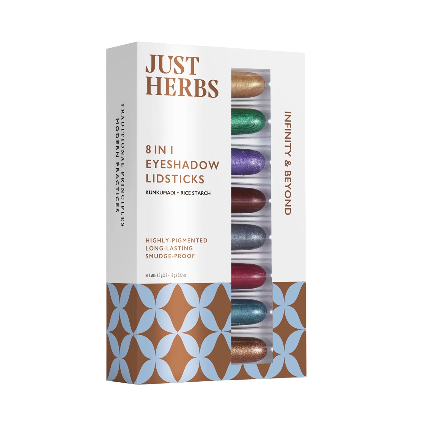 Just Herbs | Just Herbs 8-In-1 Eyeshadow Lidsticks - Infinity & Beyond (8 Pcs)