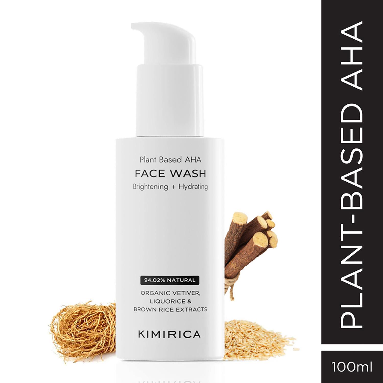 Kimirica | Kimirica Face Wash for Bright & Hydrated Skin with Plant Powered AHA Dry to Normal Skin (100 ml)