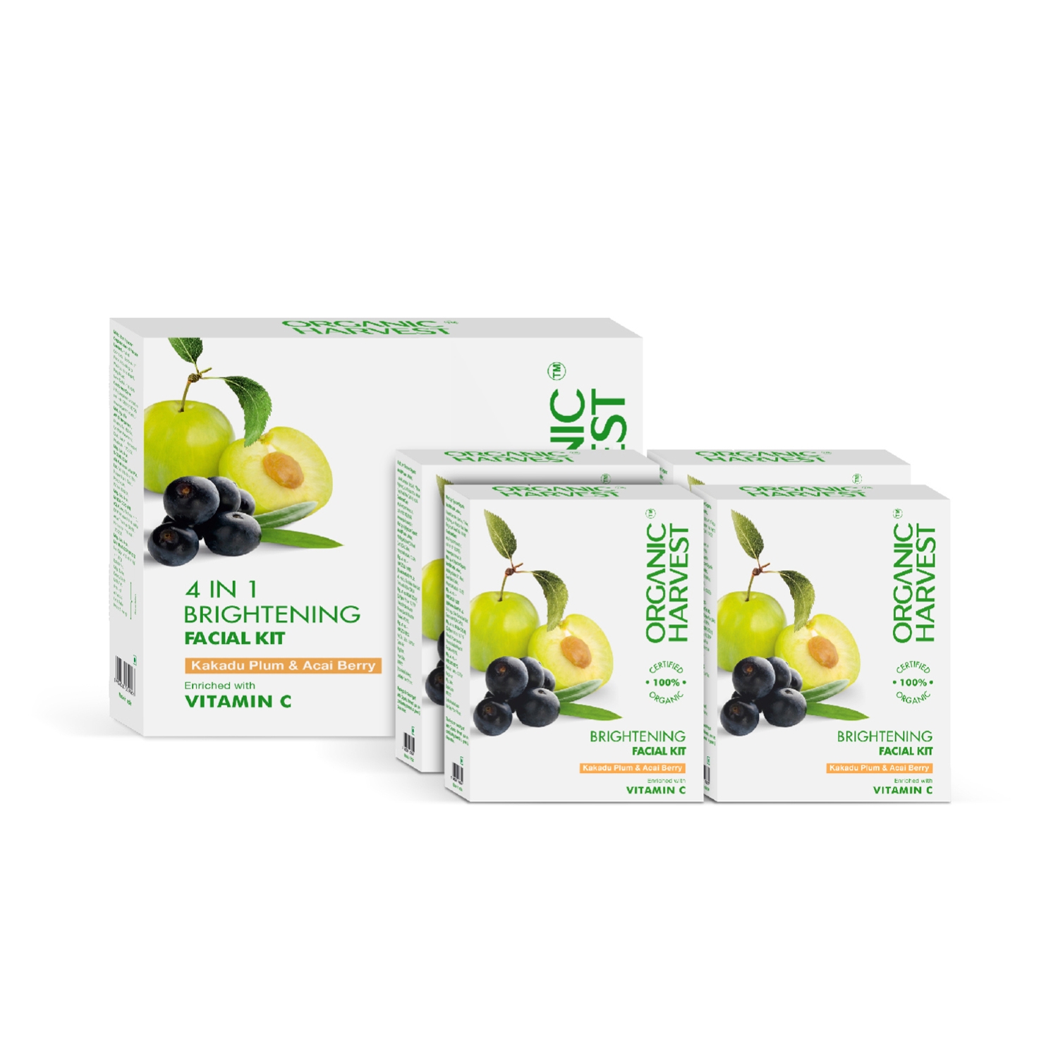 Organic Harvest 4-in-1 Vitamin C Facial Kit - (4Pcs)