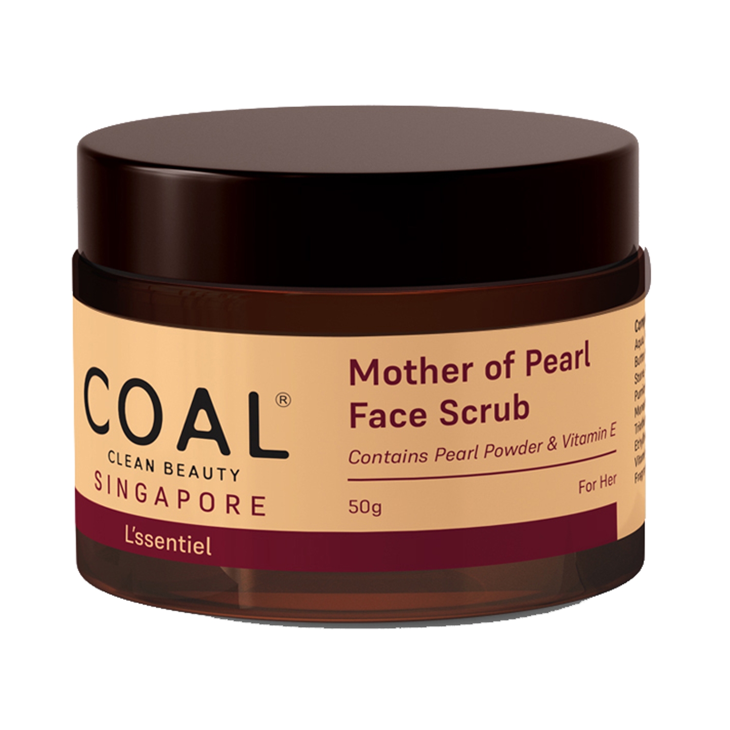 COAL CLEAN BEAUTY | COAL CLEAN BEAUTY Mother Of Pearl Face Scrub For Her (50g)