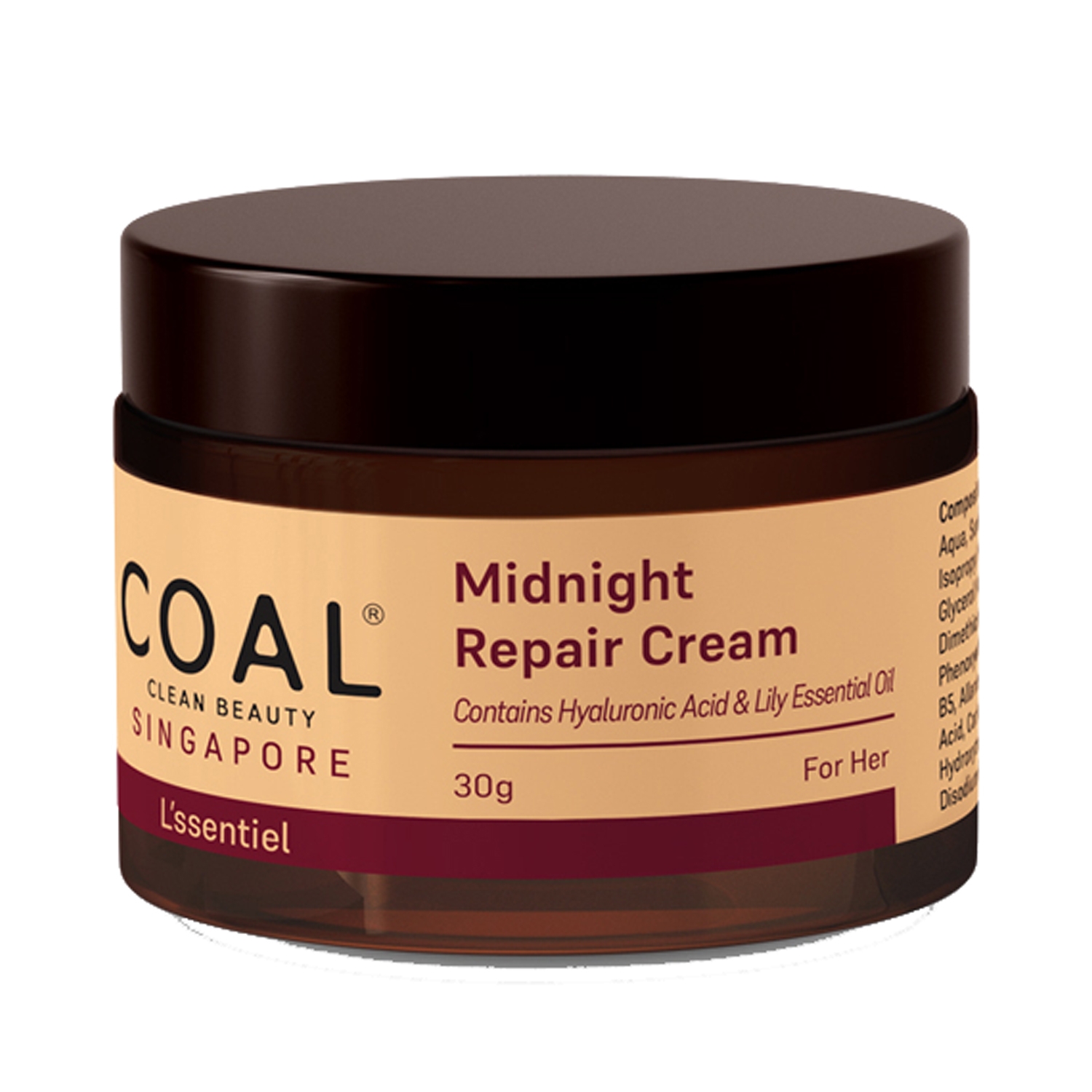 COAL CLEAN BEAUTY | COAL CLEAN BEAUTY Midnight Repair Cream For Her (30g)
