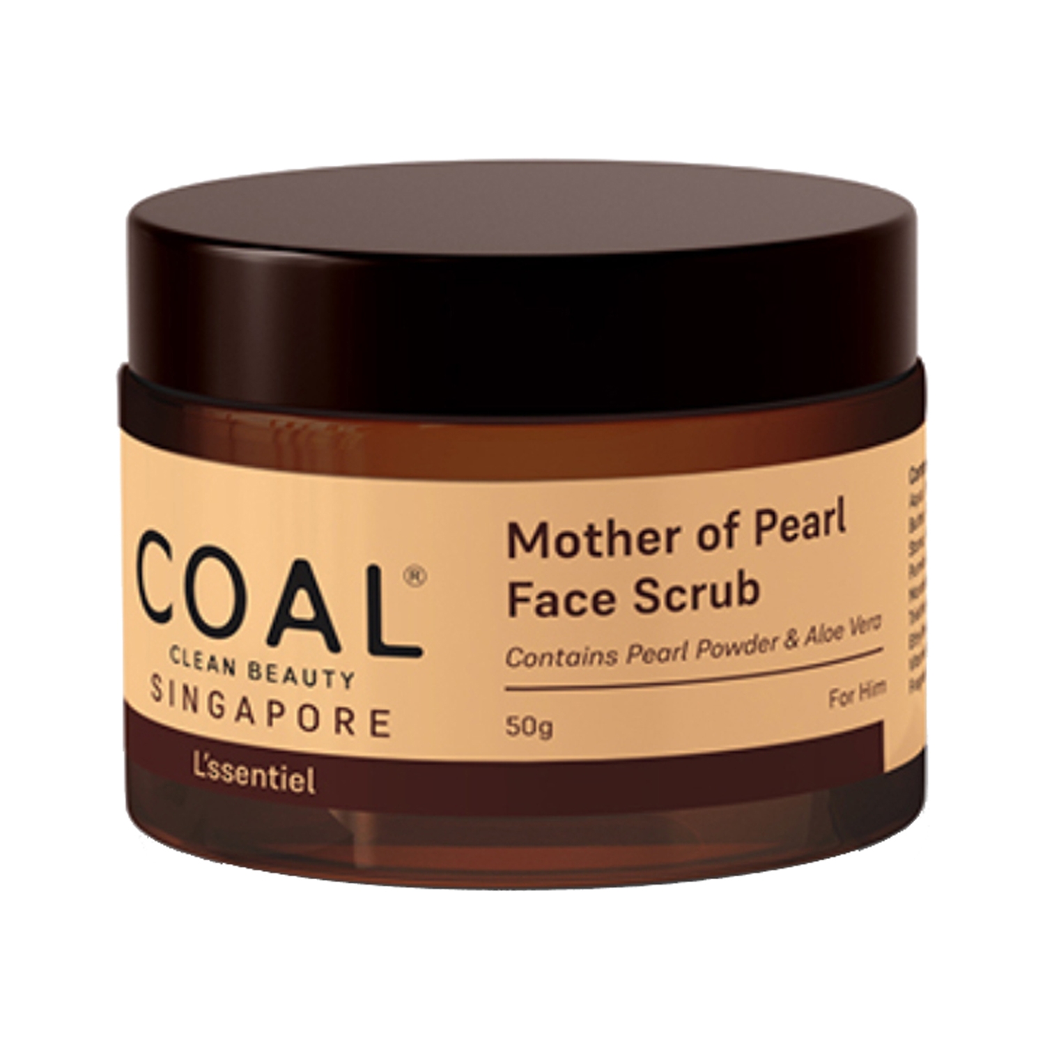 COAL CLEAN BEAUTY | COAL CLEAN BEAUTY Mother of Pearl Face Scrub For Him (50g)