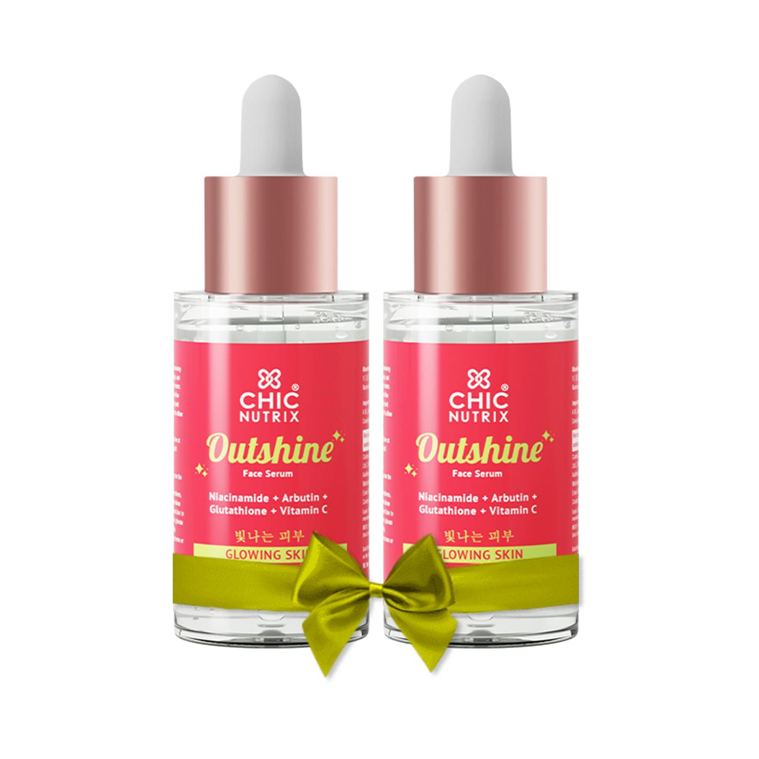 Chicnutrix | Chicnutrix Outshine Skin Glow Face Serum With Vitamin C Glutathione Arbutin & Niacinamide (30ml)